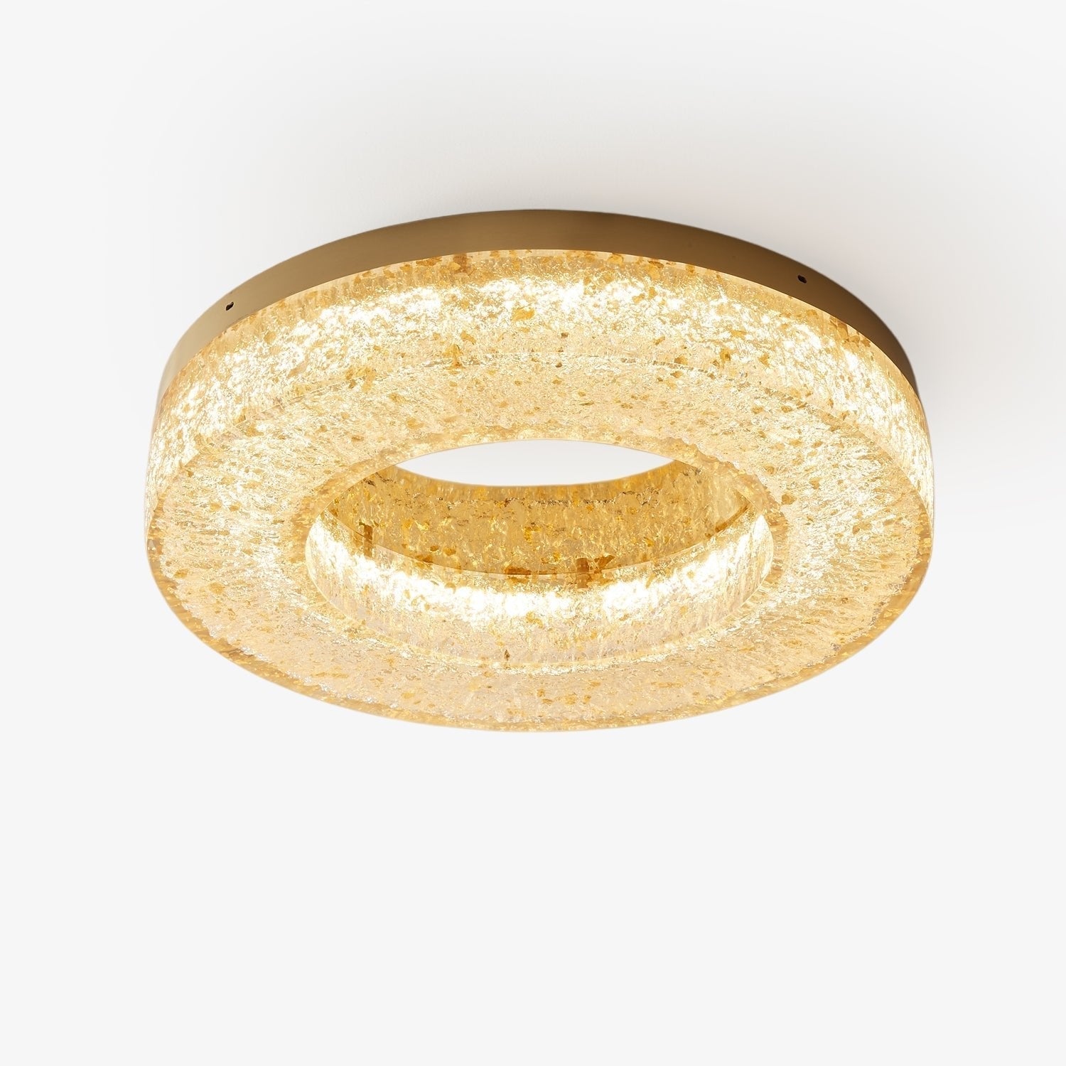 Ashaionis Ice Crack Circle Resin Ceiling Lamp - Letslighting