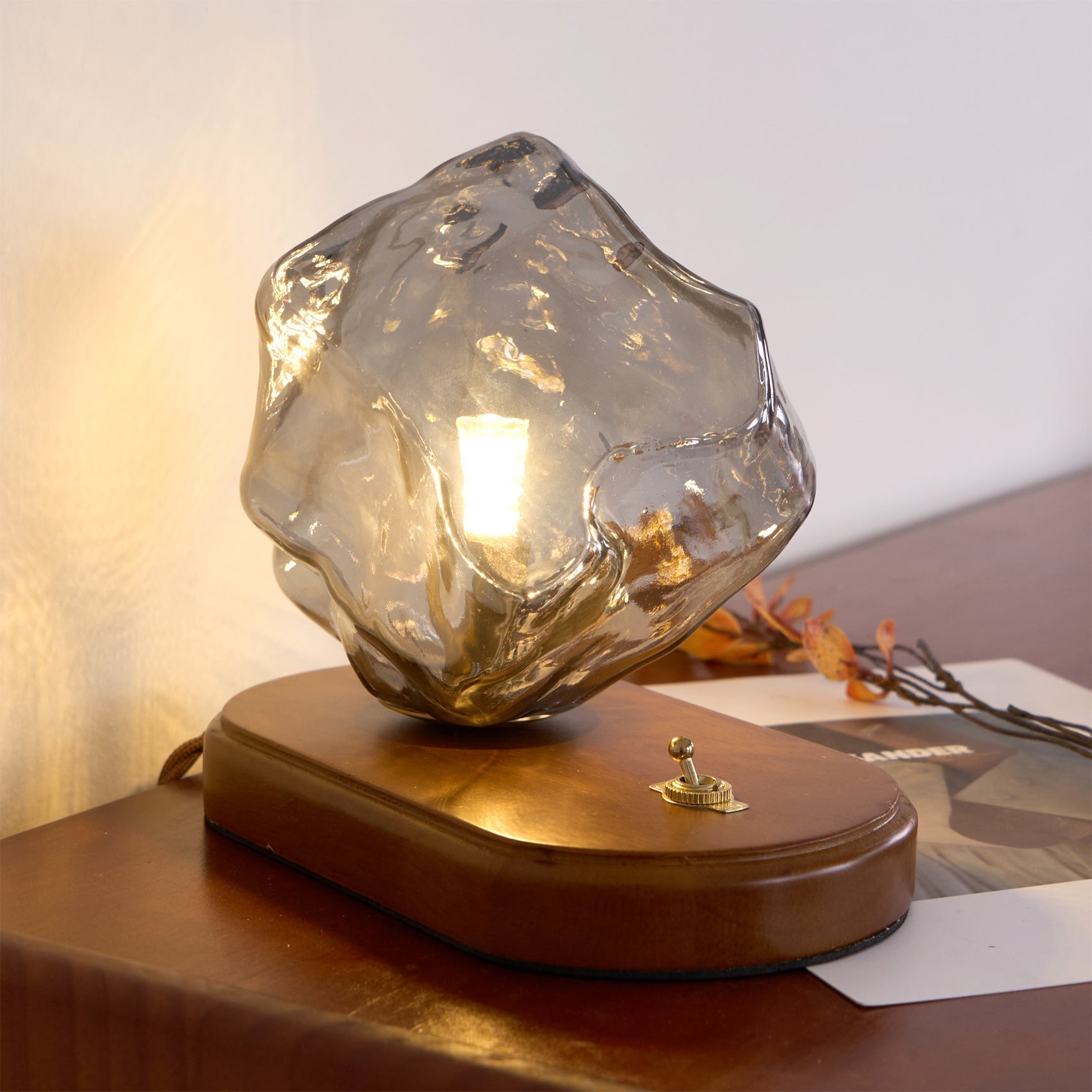 Maris Wood Artistic Table Lamp - Letslighting