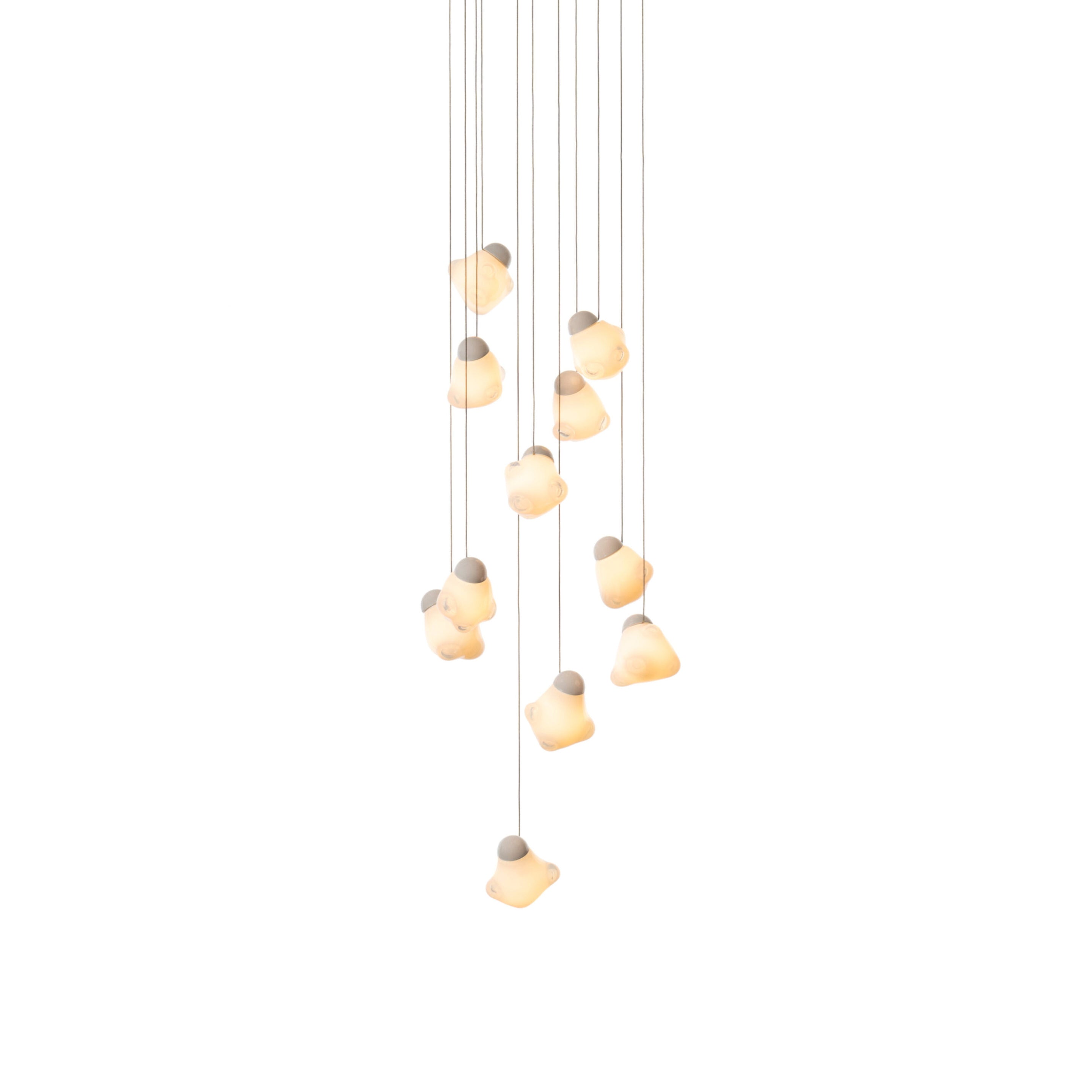 Vasilen Modern Minimalist Ice Pier Black Glass Pendant Lamp - Letslighting