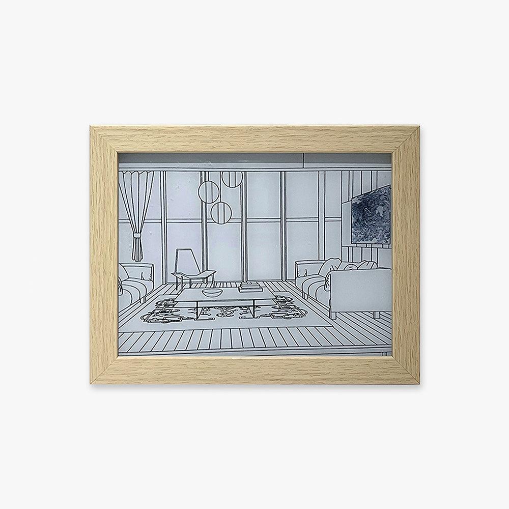 Olrine Illuminated Bedside Art Wood Wall lamp - Letslighting