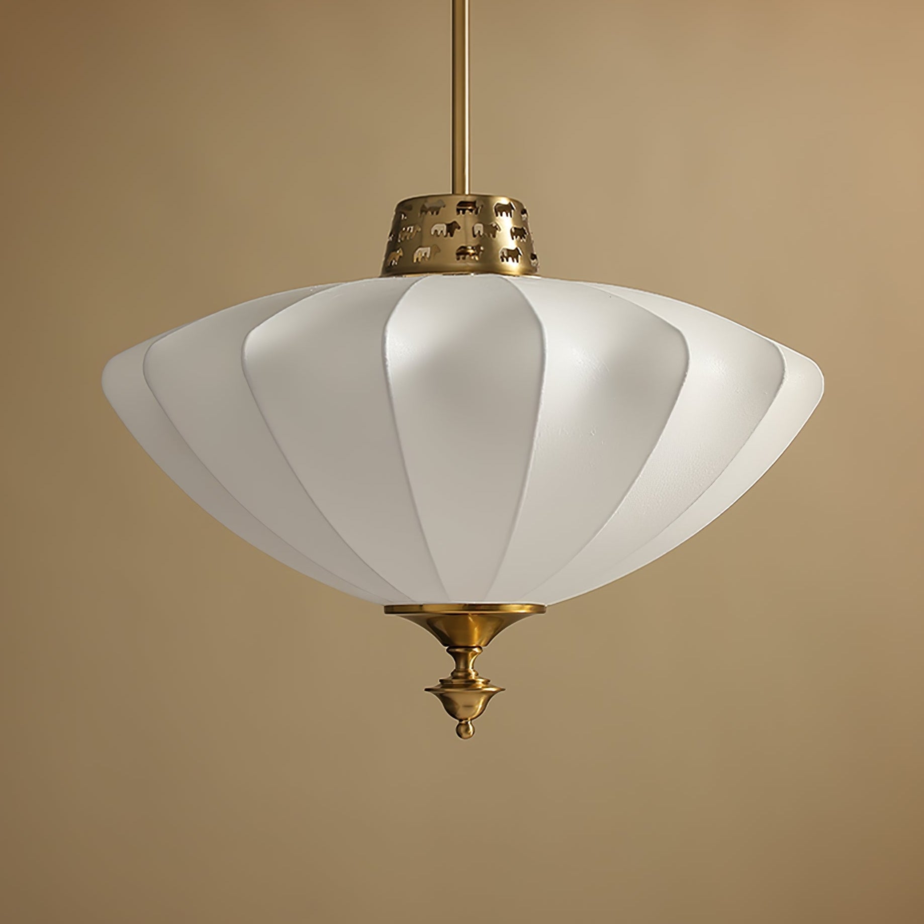 Ortalara Elegance Vintage Bloom Silk Pendant Lamp - Letslighting