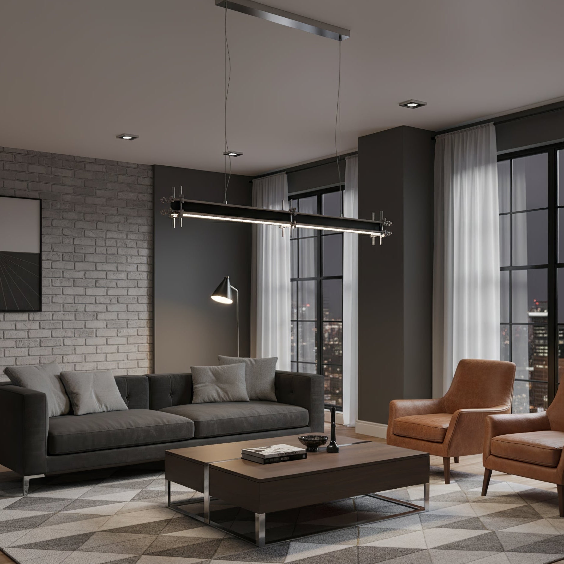 Axis Modern Acrylic Pendant Light
