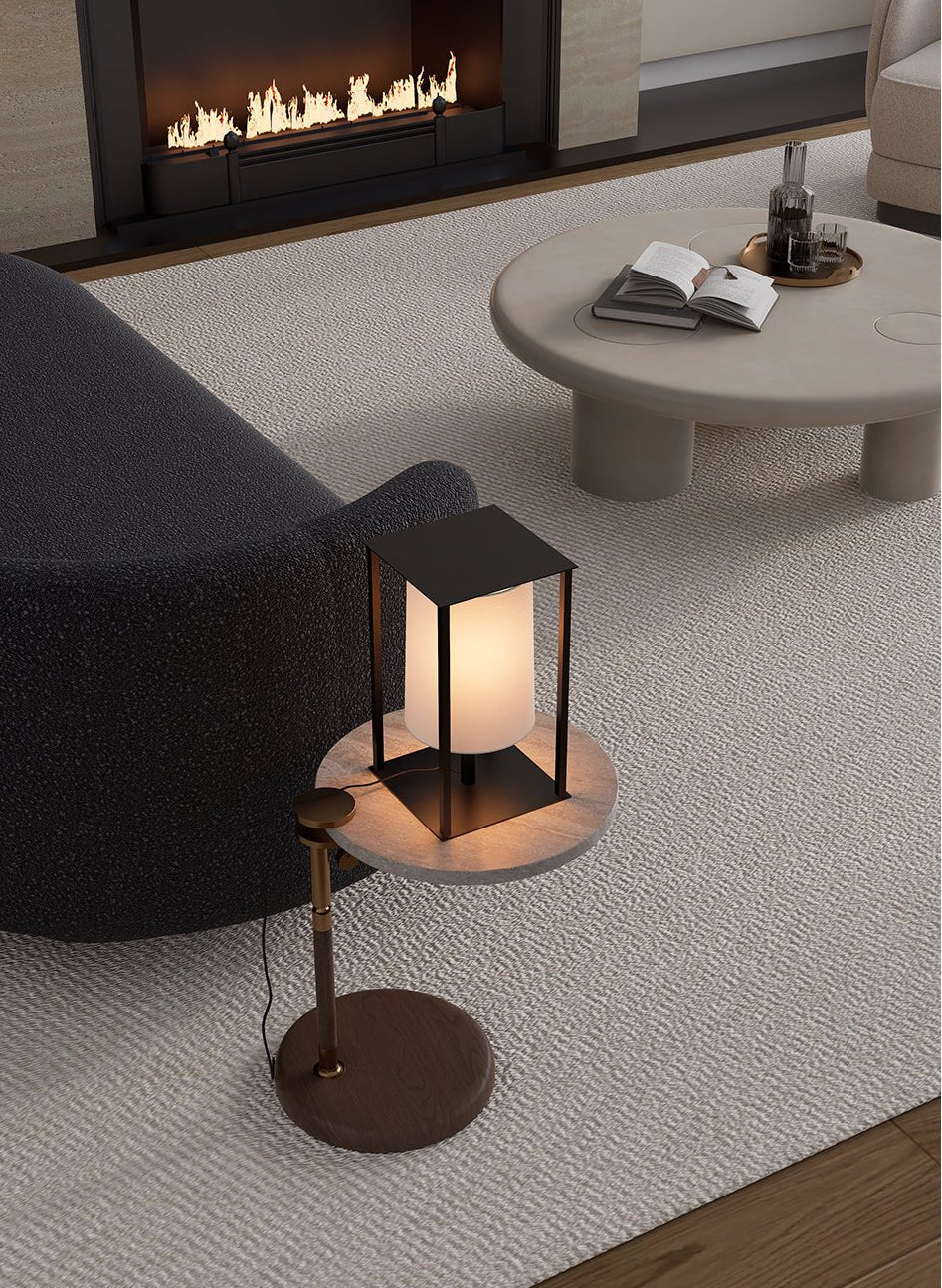 Cage Modern Paper Table Lamp