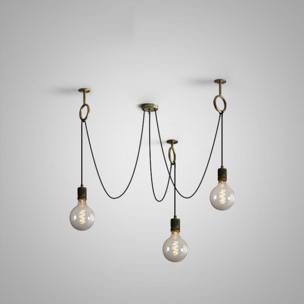 Lustra Chandelier Industrial Spider Bulb Hanging - Letslighting