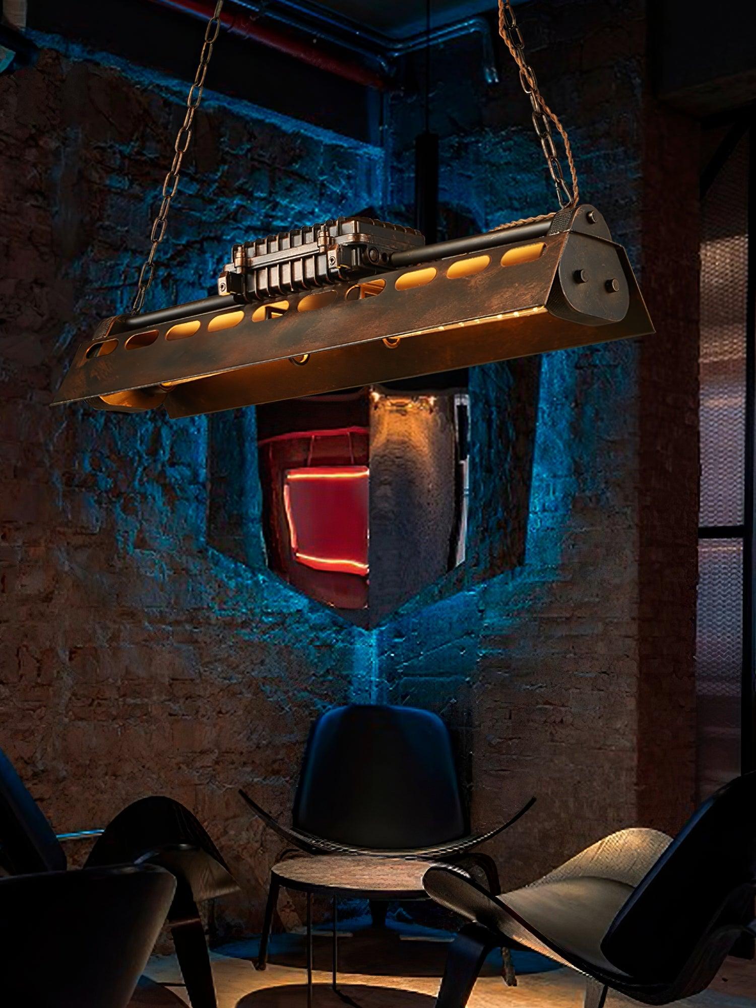 Lustra Chandelier Industrial Rectangular Frame - Letslighting