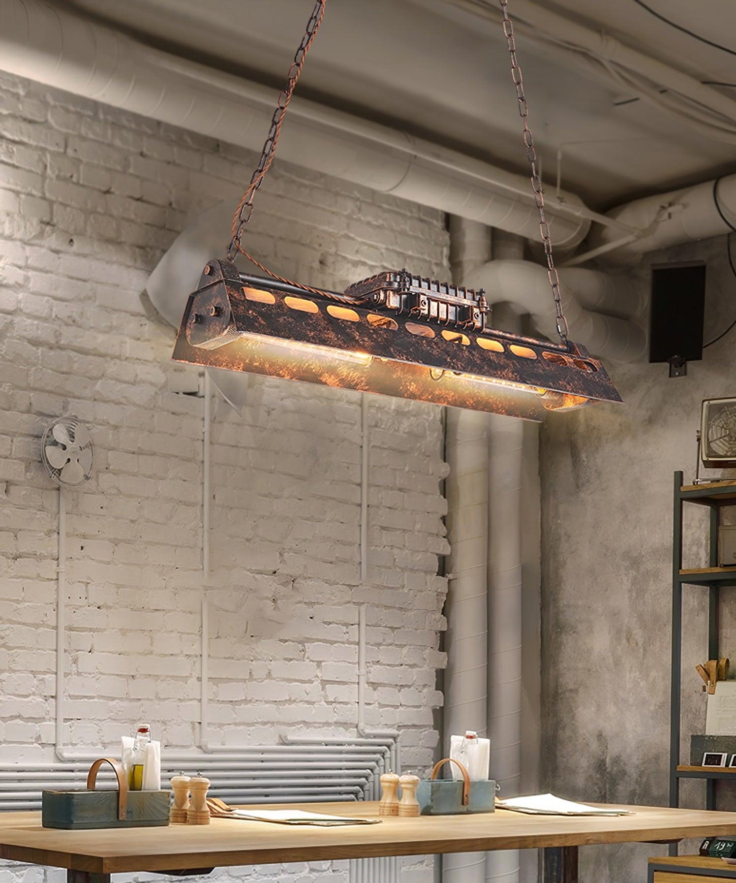 Lustra Chandelier Industrial Rectangular Frame - Letslighting