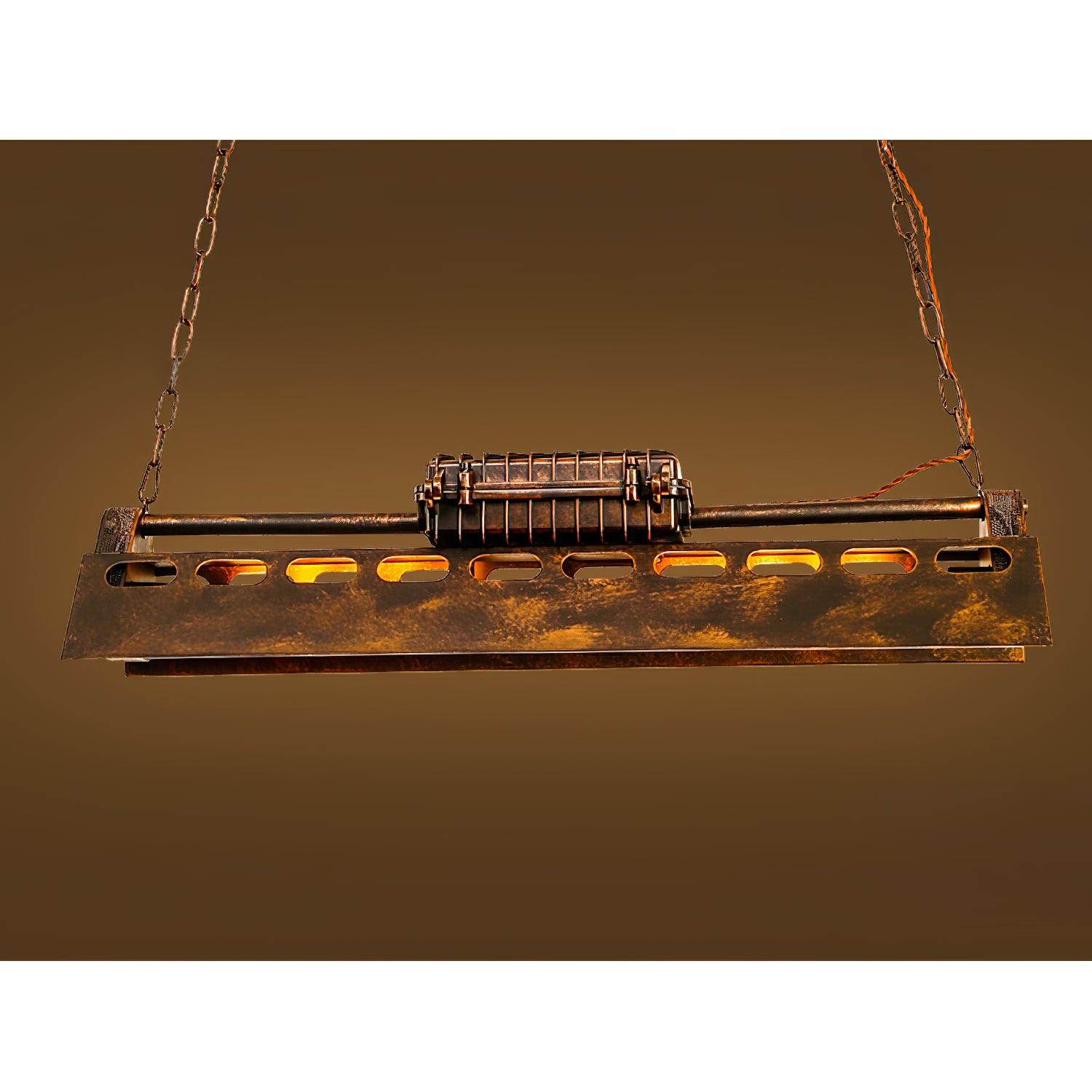 Lustra Chandelier Industrial Rectangular Frame - Letslighting