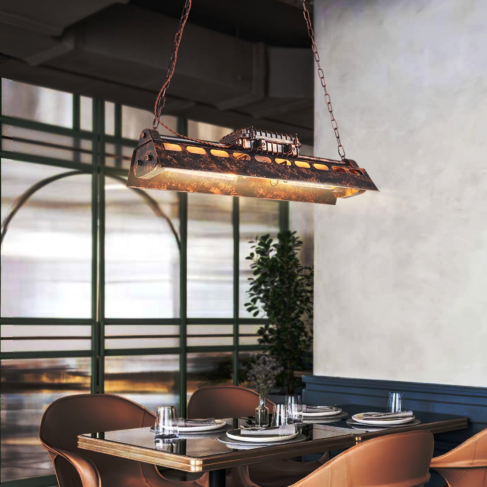 Epoch Industrial Steampunk Indoor Chandelier