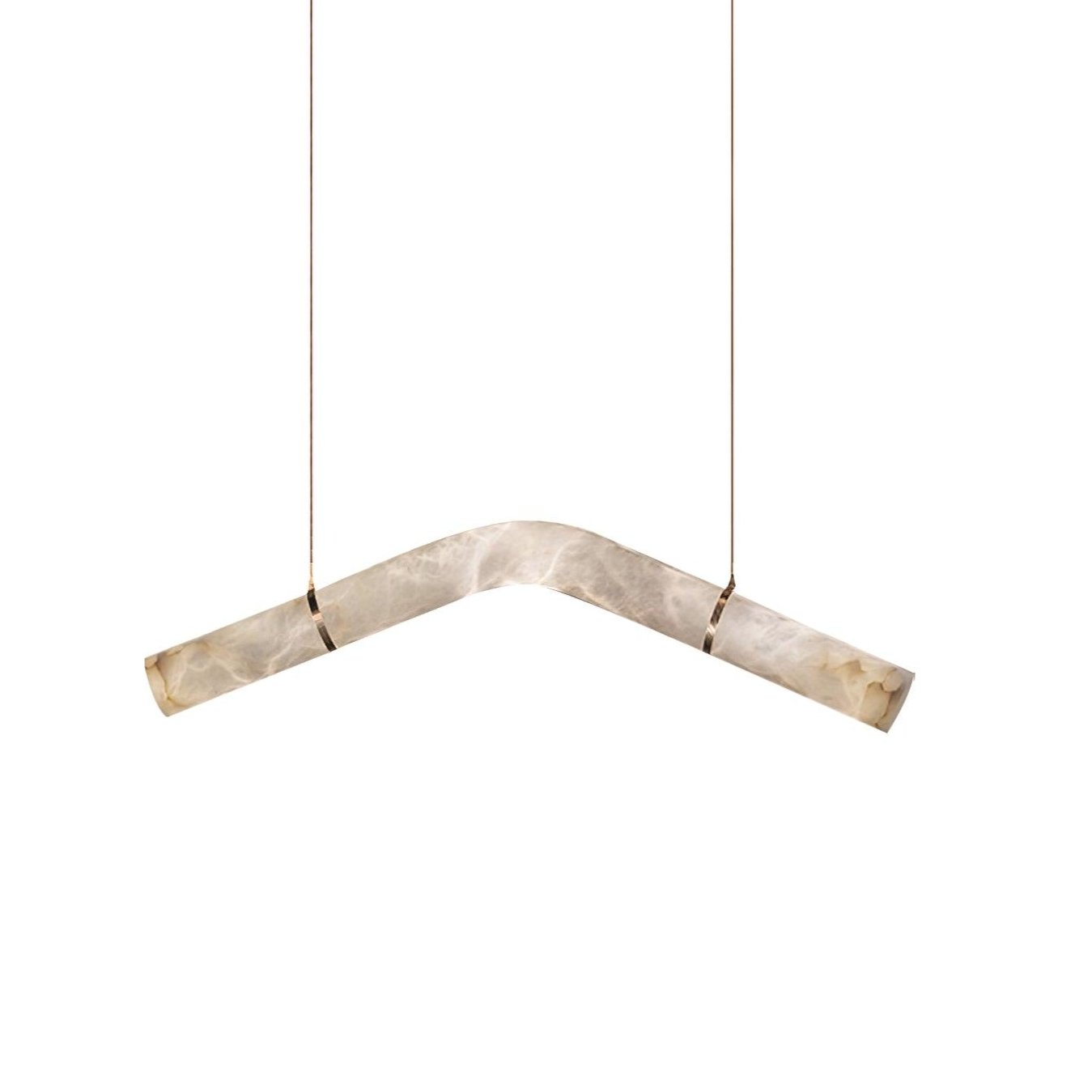 Utalyra Curved Alabaster Pendant Light - Letslighting