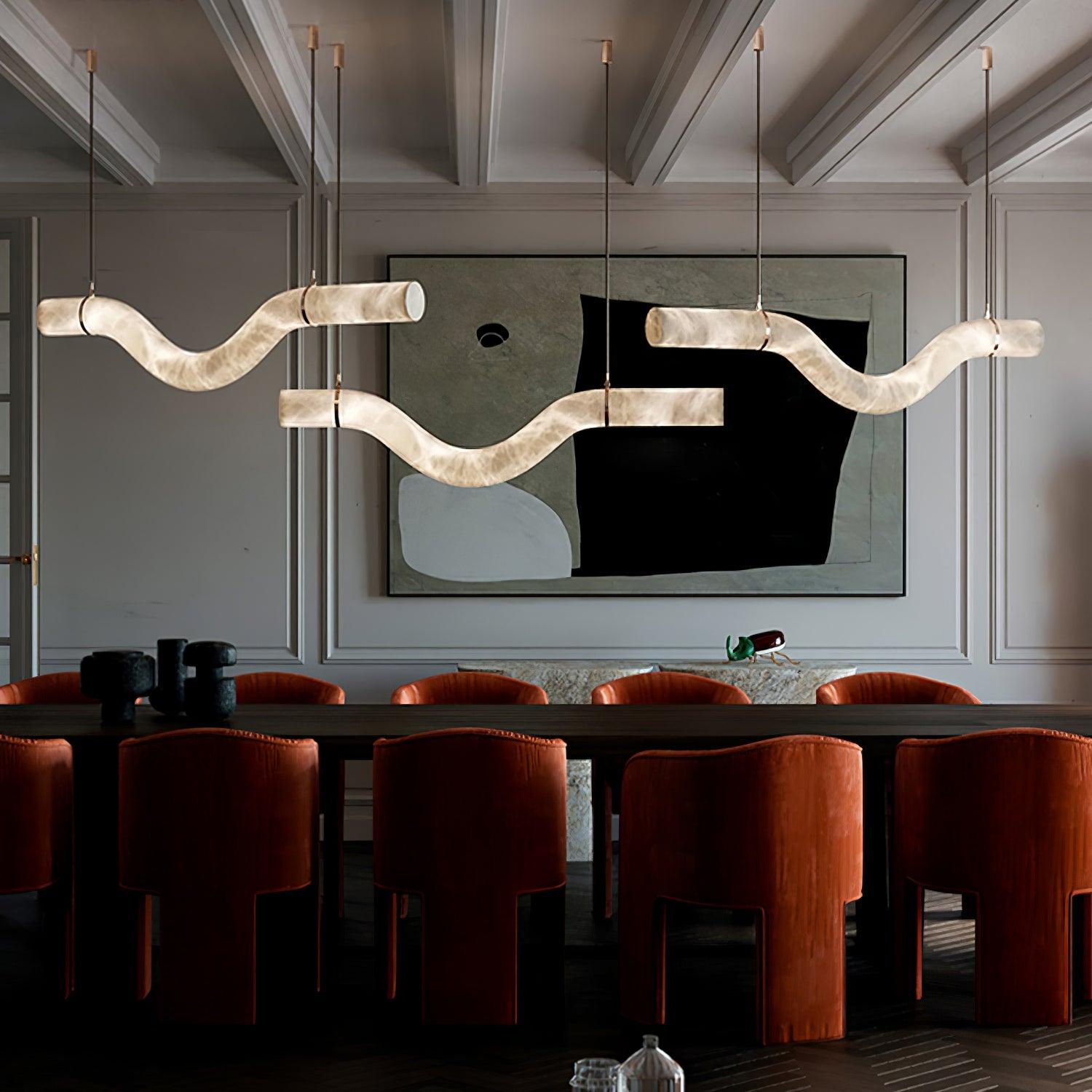 Luste Alabaster Closed-loop Pendant Light Chandelier - Letslighting