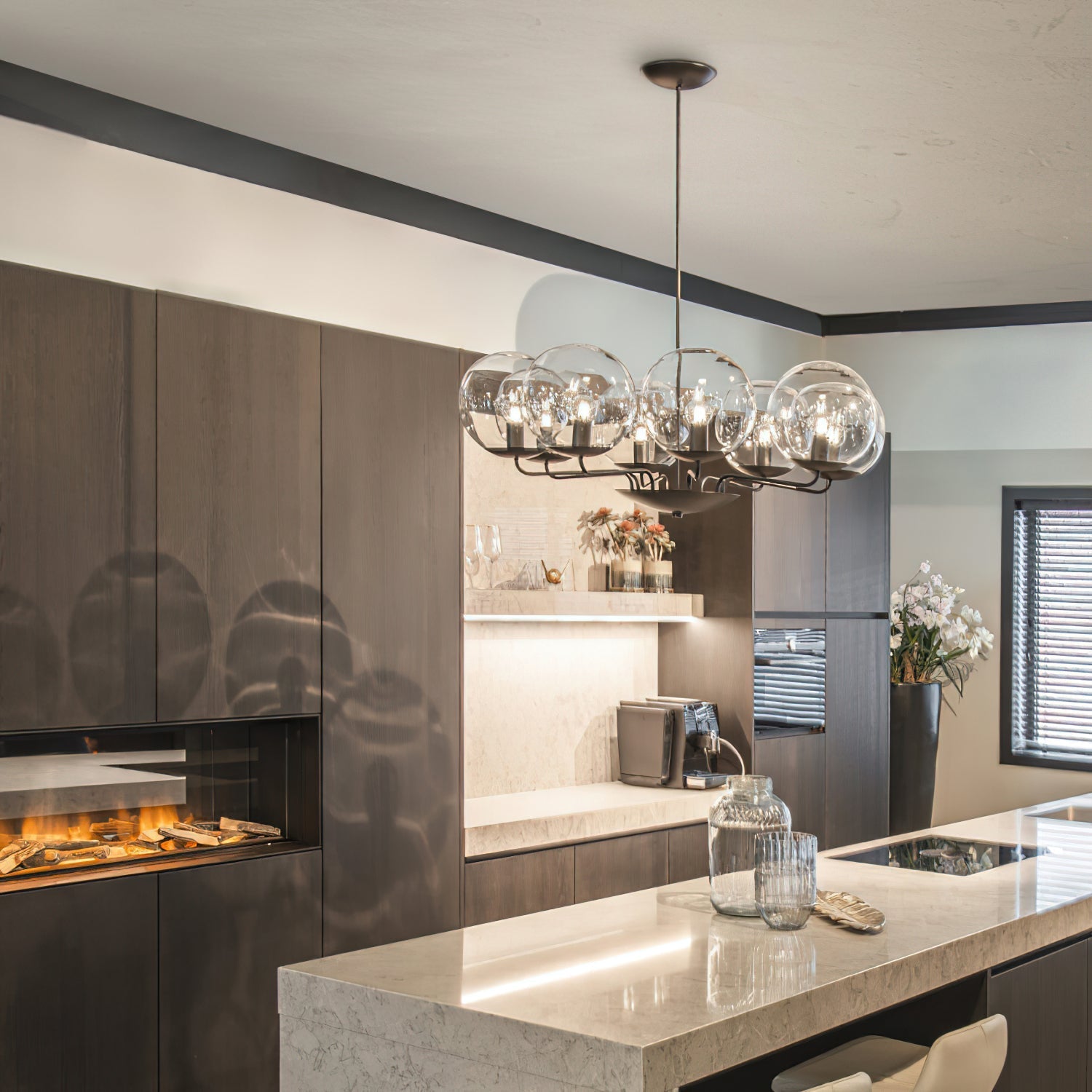 Calaeor Premium Elegance Glass Chandelier - Letslighting