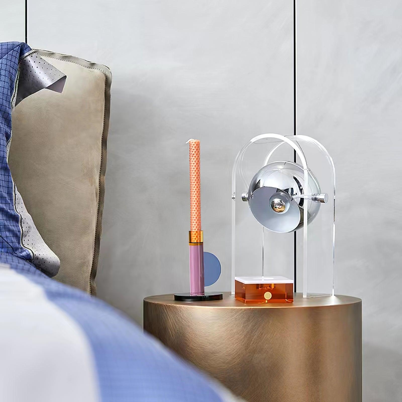 Tynza Steel Futuristic Table Lamp - Letslighting