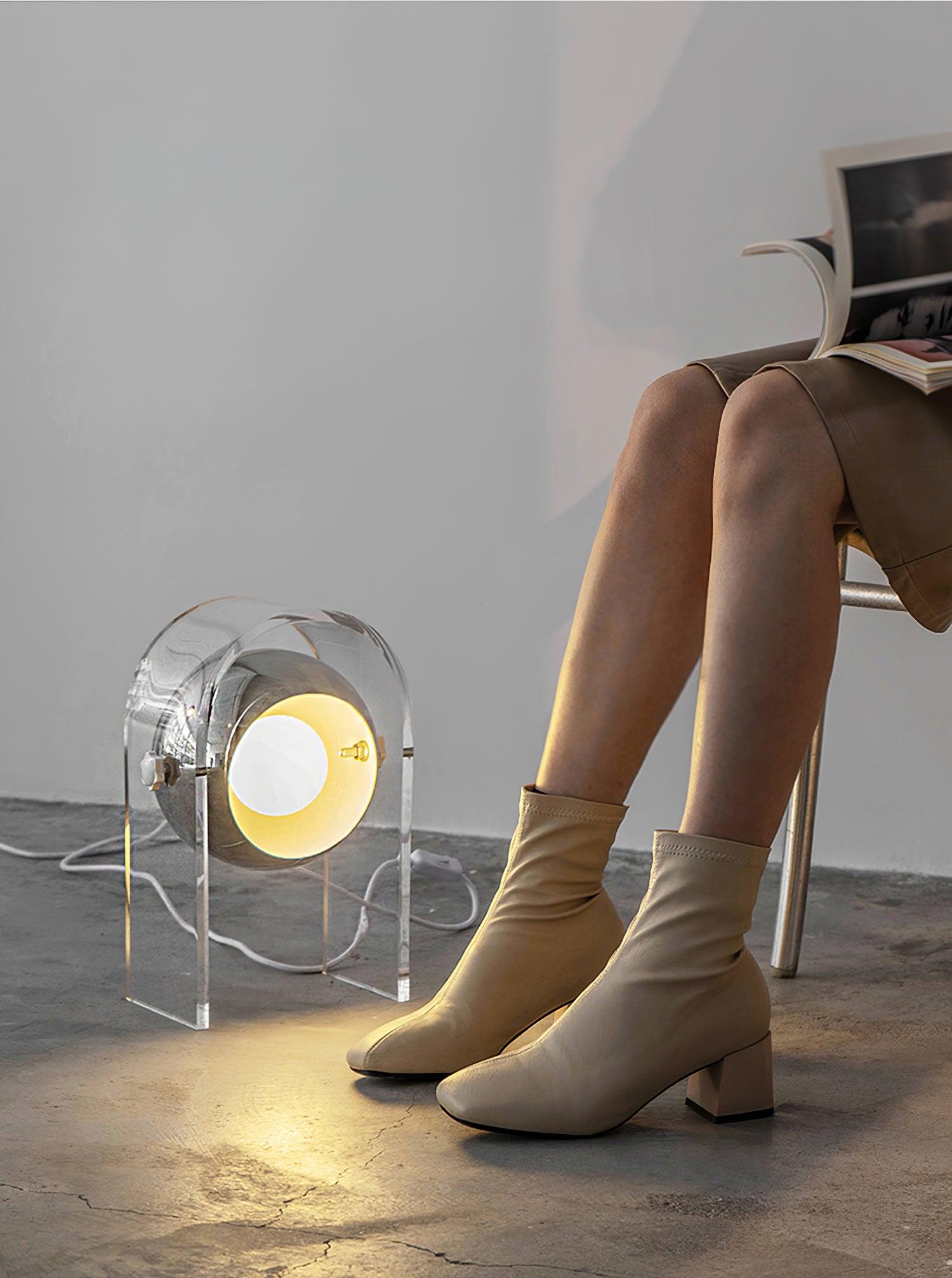 Tynza Steel Futuristic Table Lamp - Letslighting