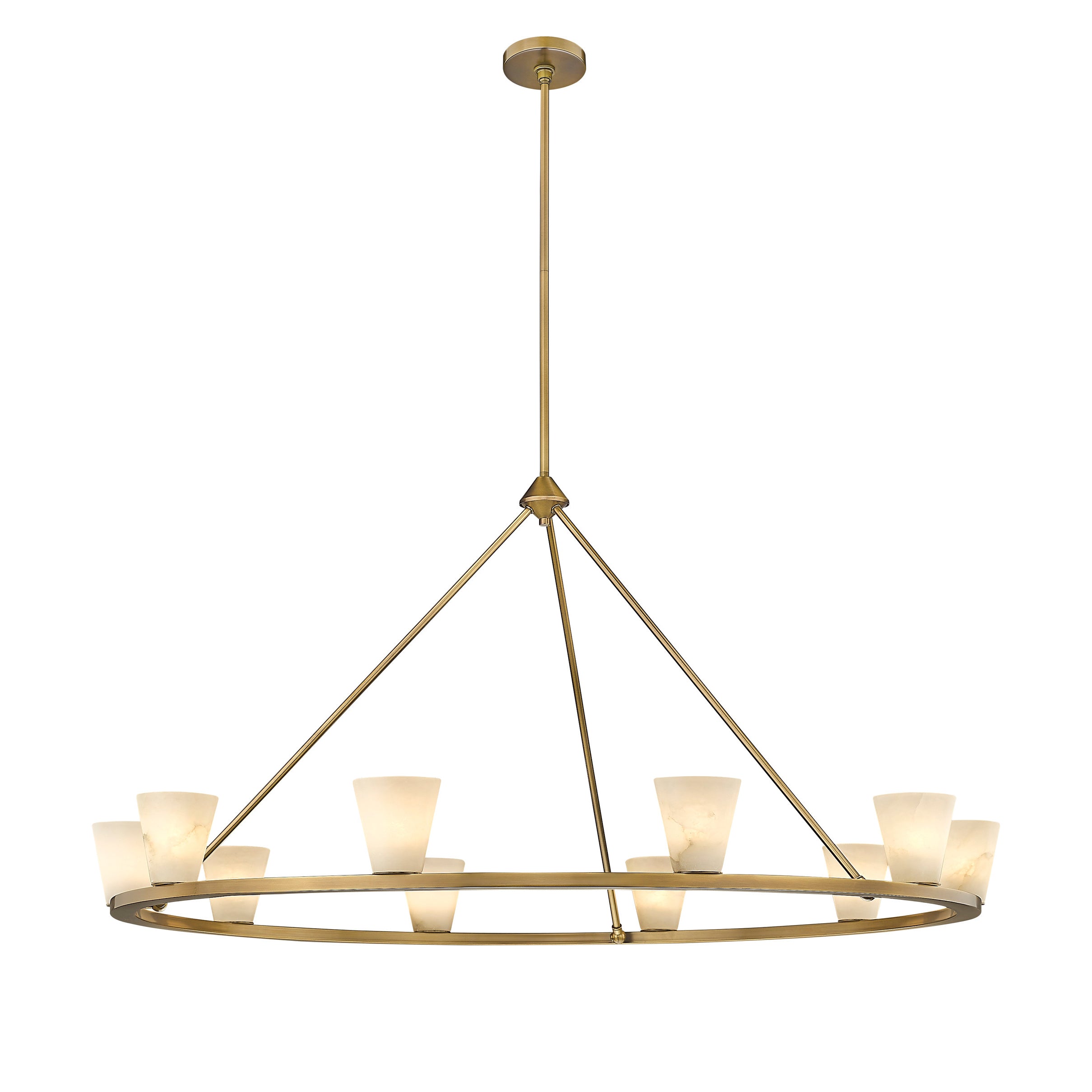 Ilaeiel Premium Elegance Alabaster Chandelier - Letslighting