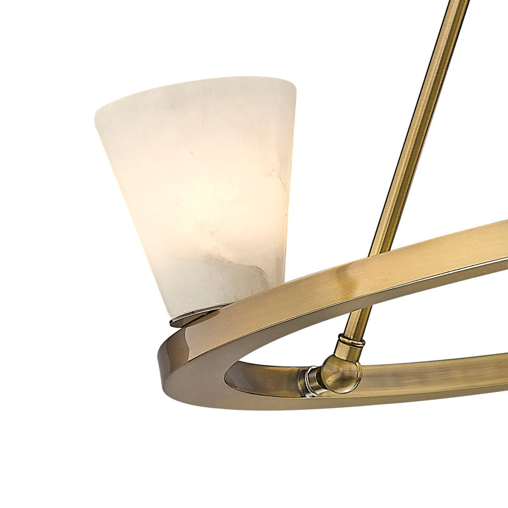 Ilaeiel Premium Elegance Alabaster Chandelier - Letslighting