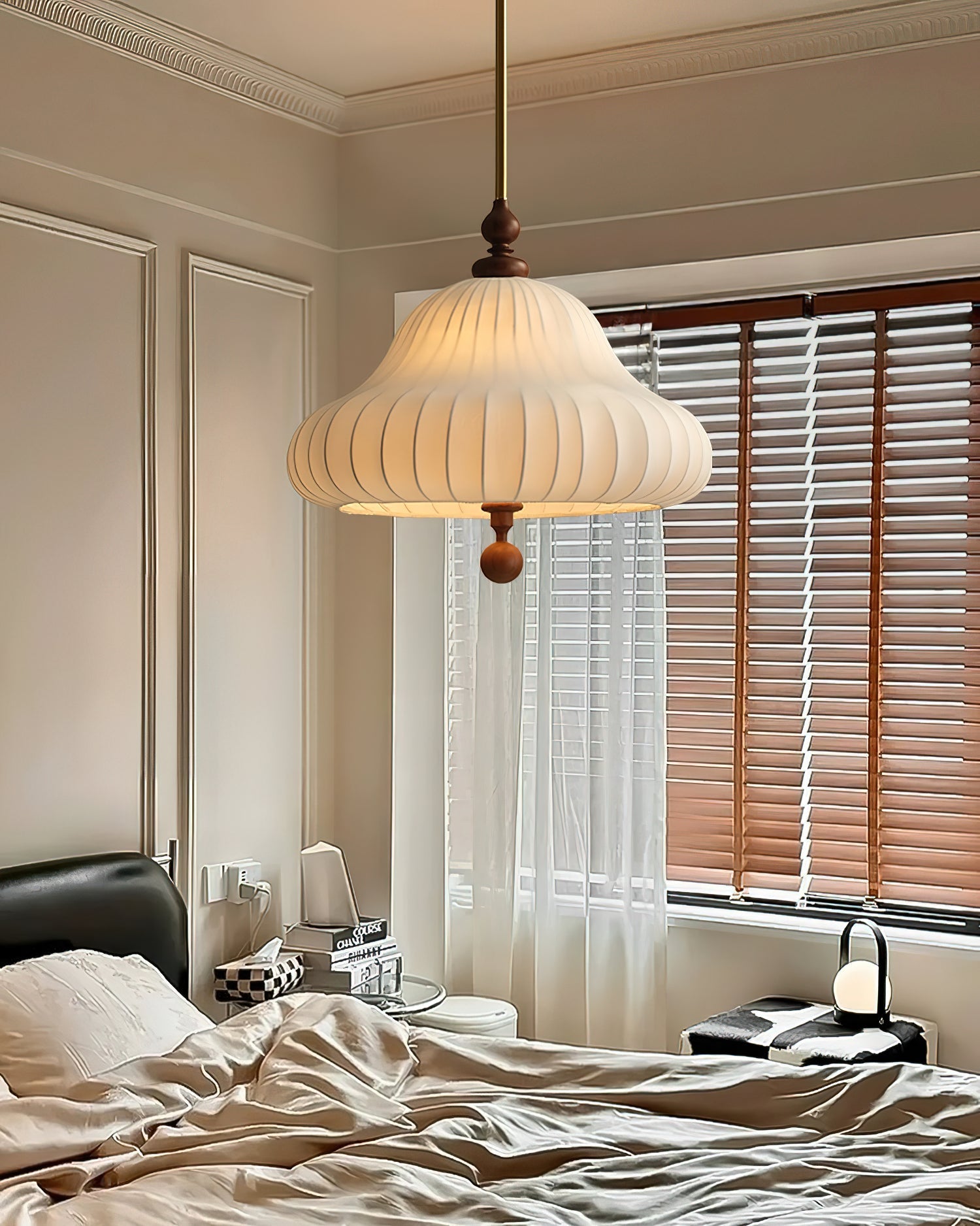 Solara Pendant Lamp Blooming Flower Shape Brass - Letslighting