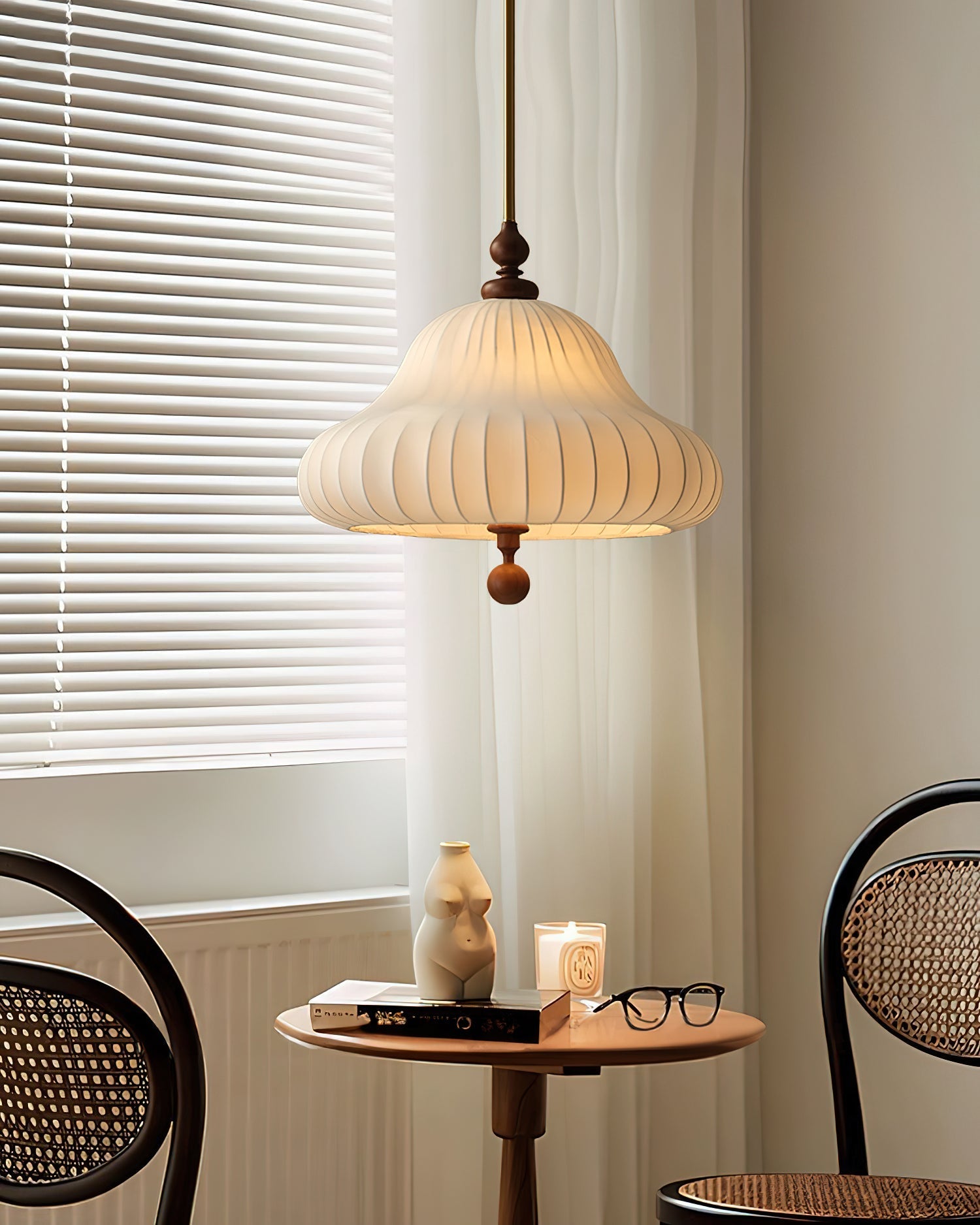 Solara Pendant Lamp Blooming Flower Shape Brass - Letslighting