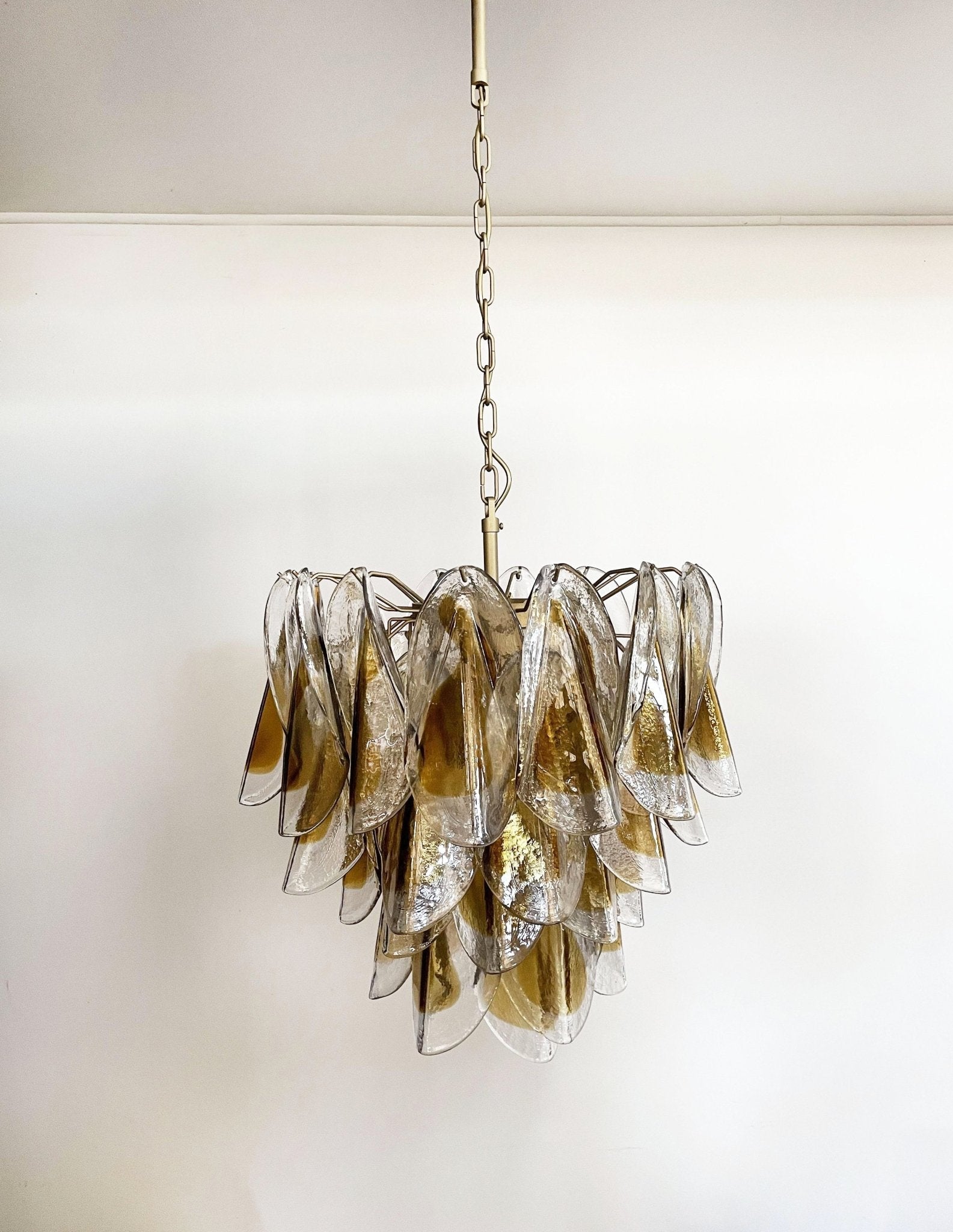 Aurora Chandelier Isabella Gold Petal Layered - Letslighting