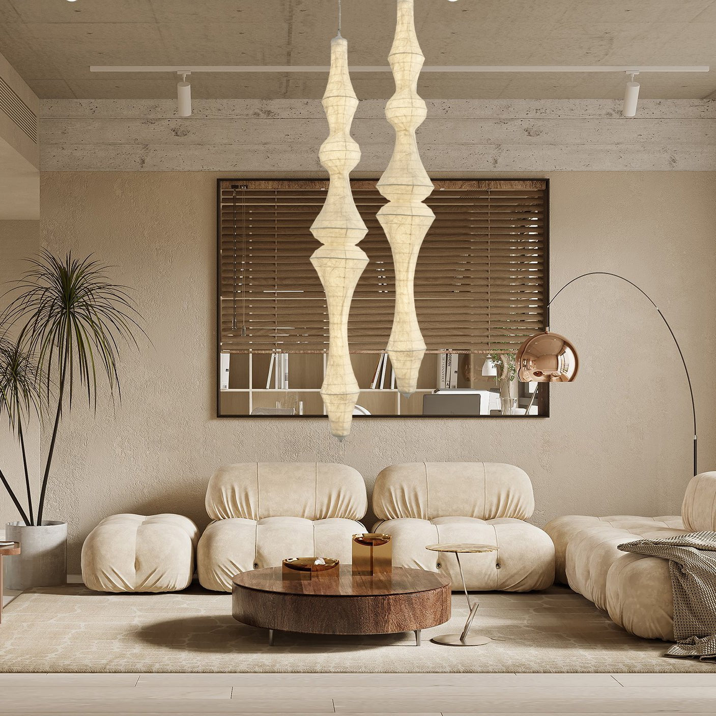 Zonoria Artisanal Silk Pendant Light - Letslighting