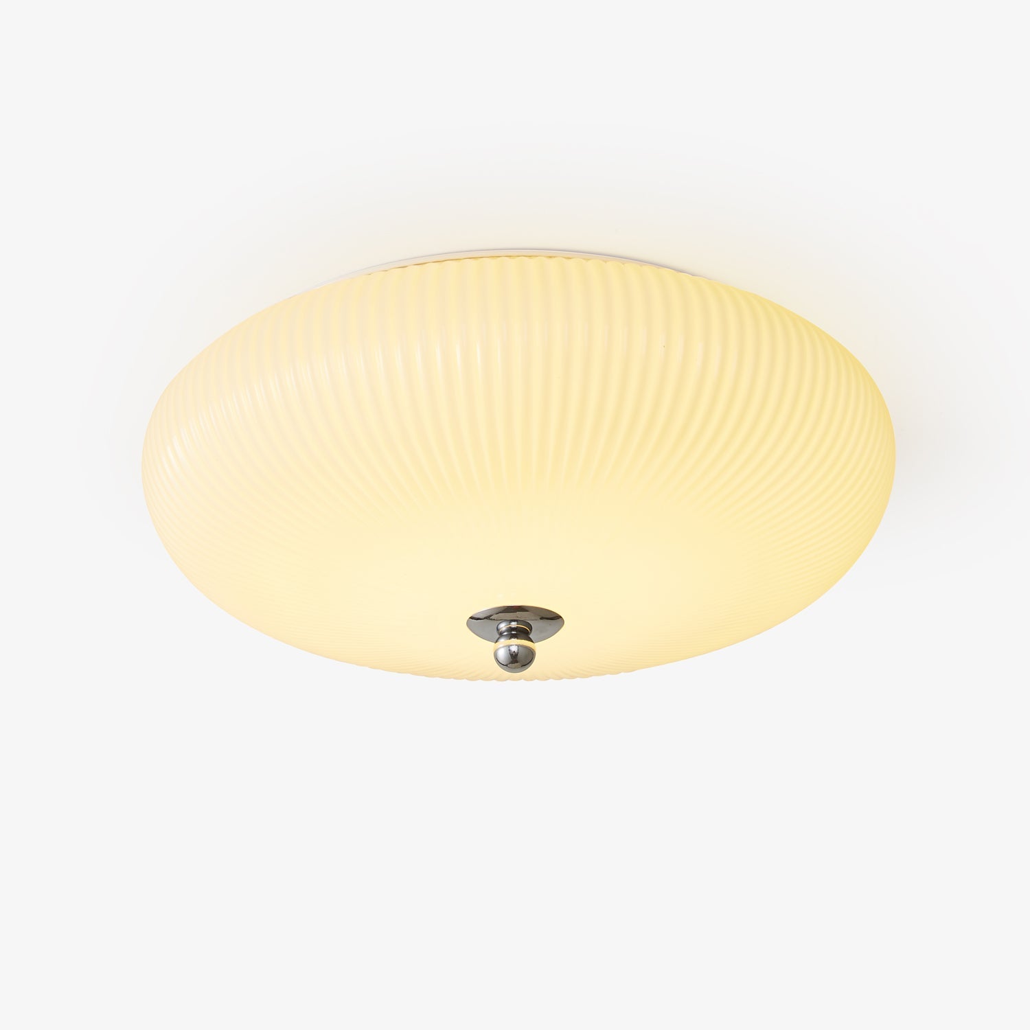 Vatalel Nordic Art Ivory Ripple Glass Ceiling Light - Letslighting