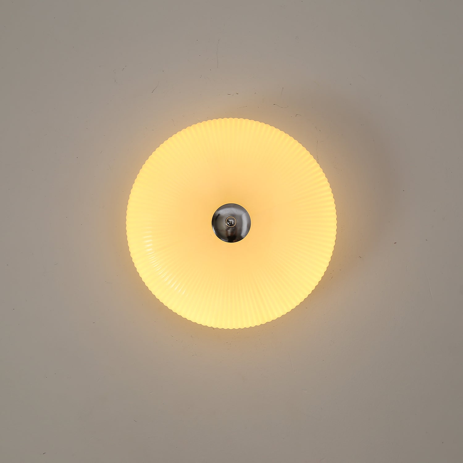 Vatalel Nordic Art Ivory Ripple Glass Ceiling Light - Letslighting