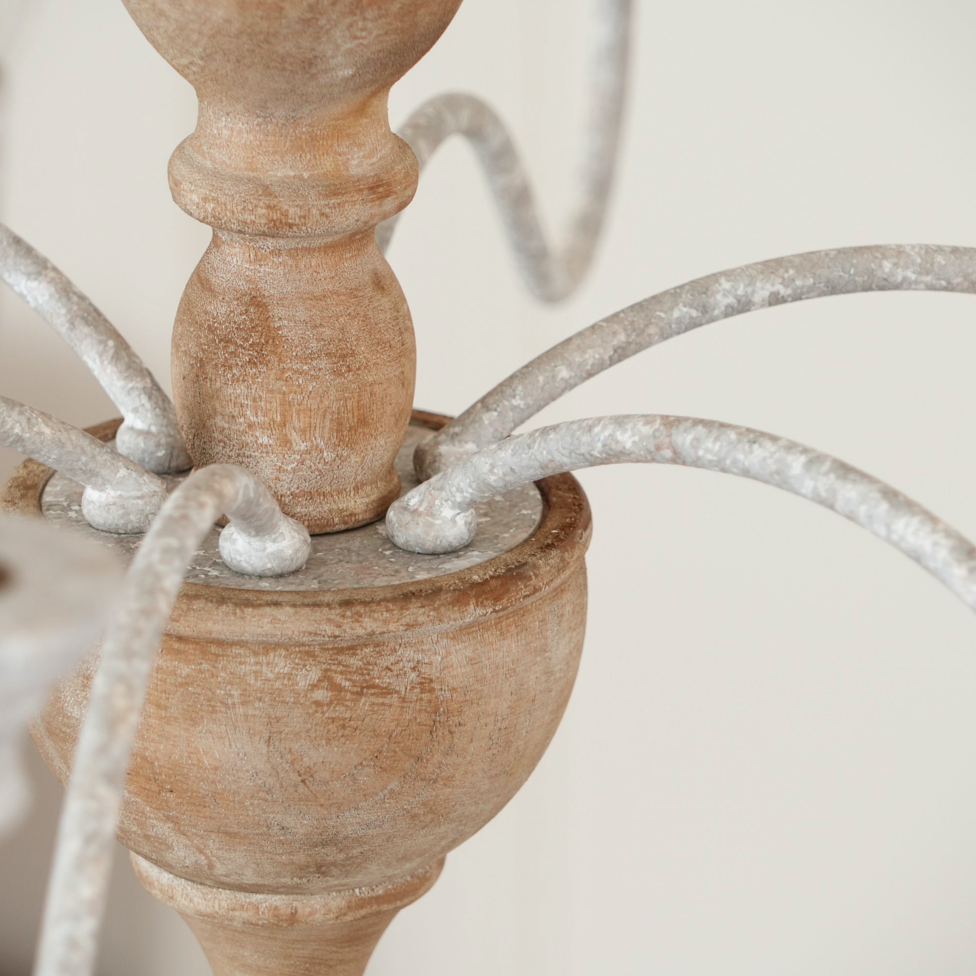 Eurloryra Vintage Candle Hand-carved Wood Chandelier - Letslighting