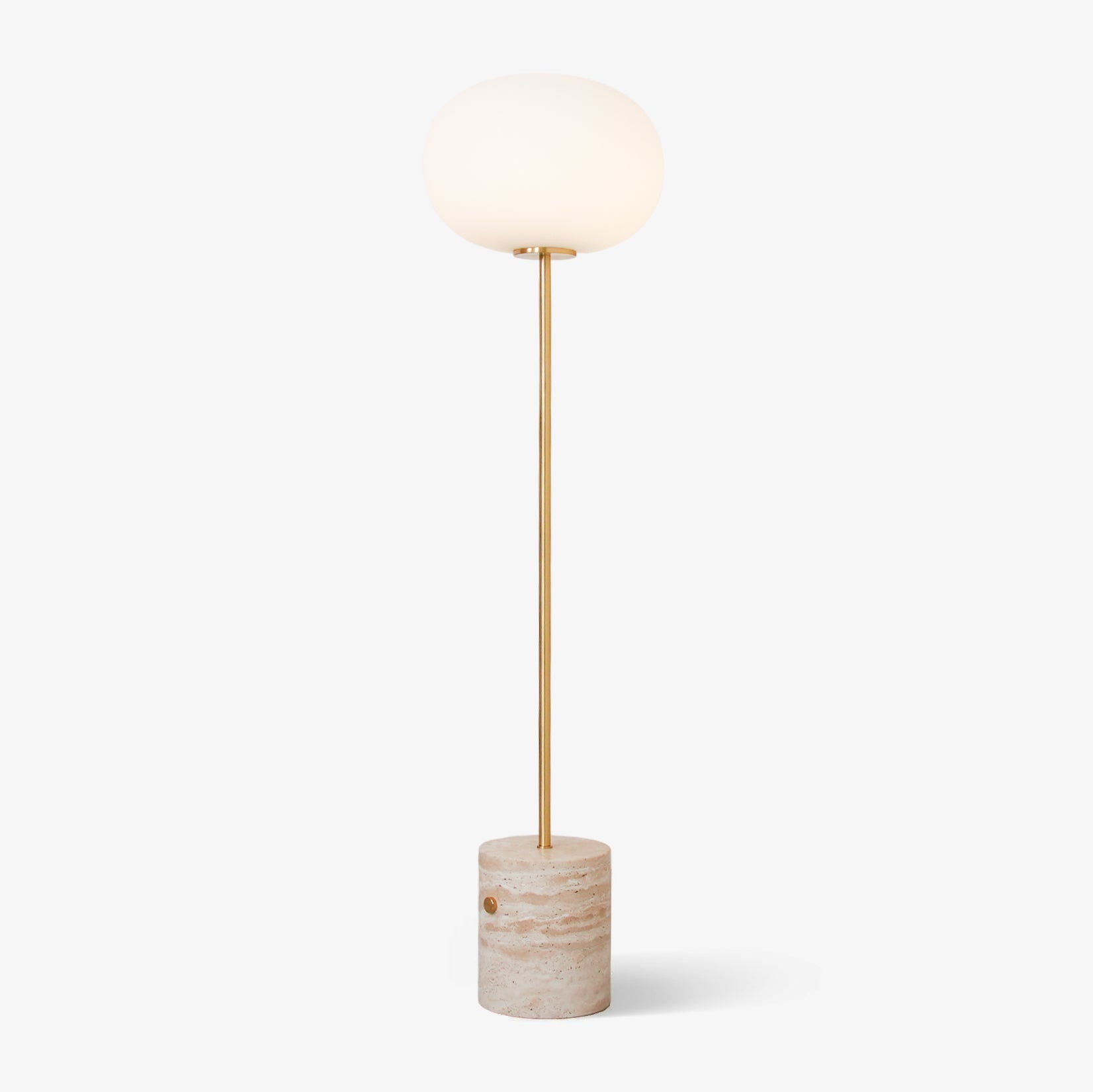 Iloryra Column-Base Travertine Floor Lamp - Letslighting