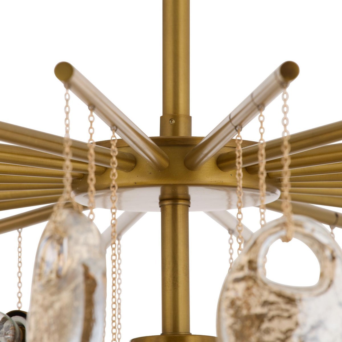 Jacqueline Luxury Metal & Glass Chandelier