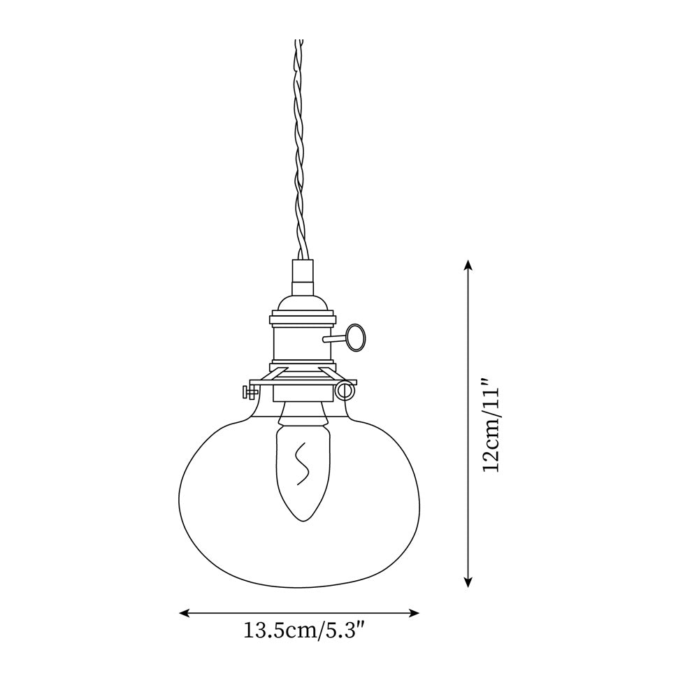 Glint Clear Glass Pendant Light