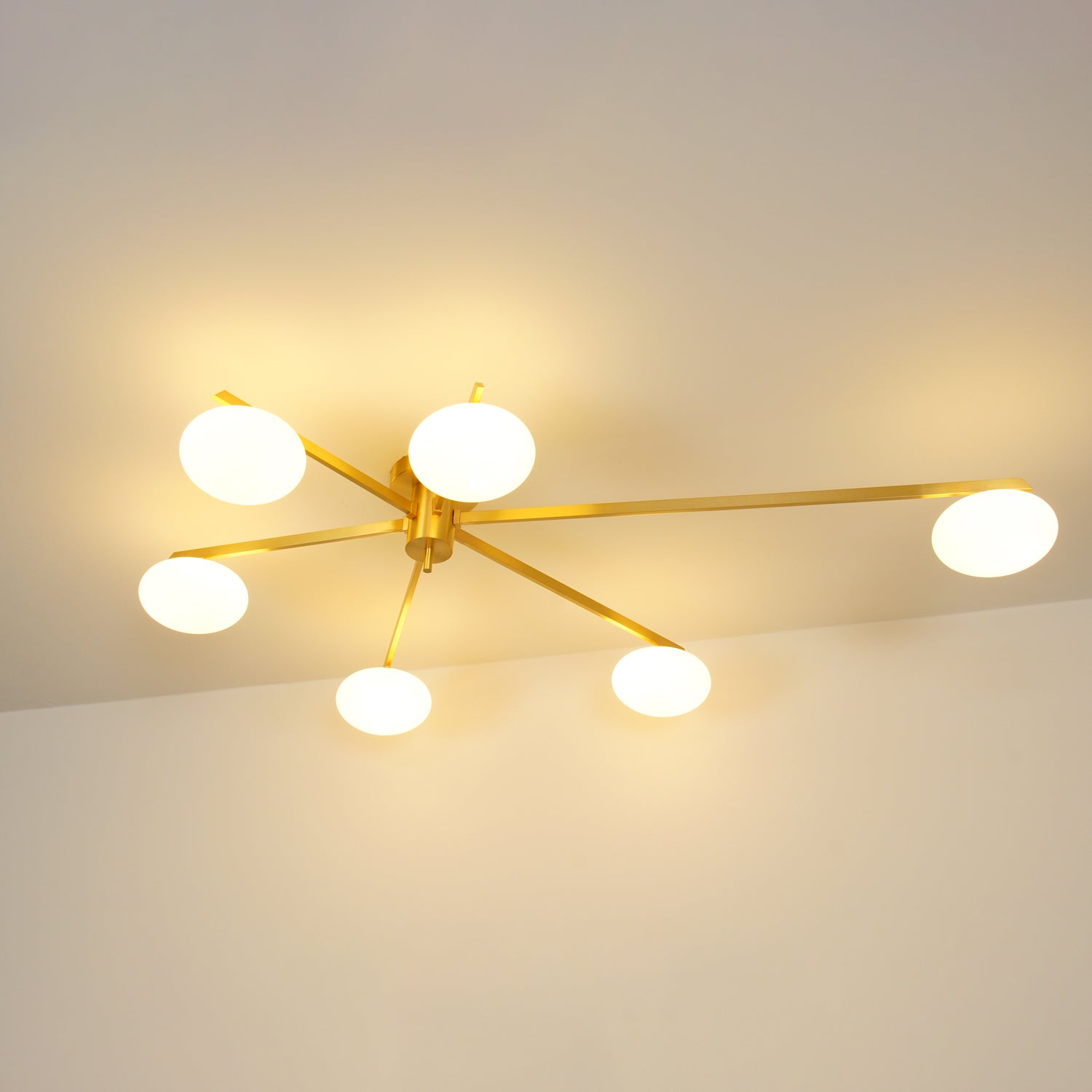 Valentina Modern Glass Black Ceiling Light - Letslighting