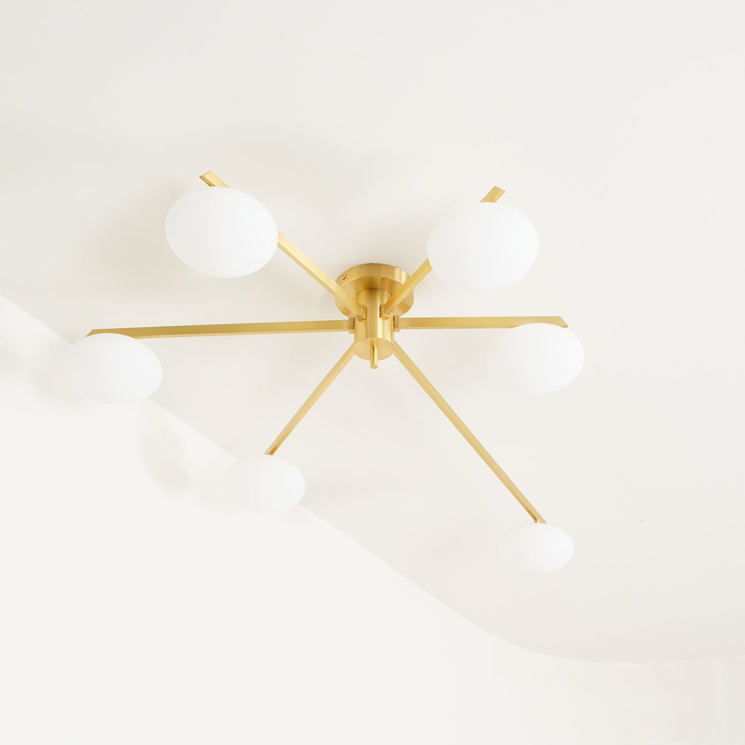 Valentina Modern Glass Black Ceiling Light - Letslighting