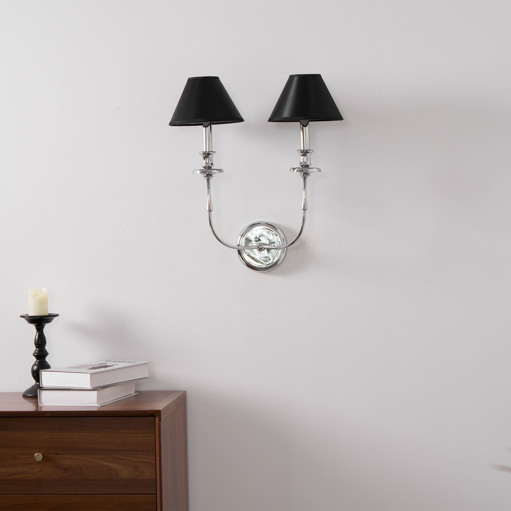 Vedoror Vintage Industrial Brass Fabric Wall Lamp - Letslighting