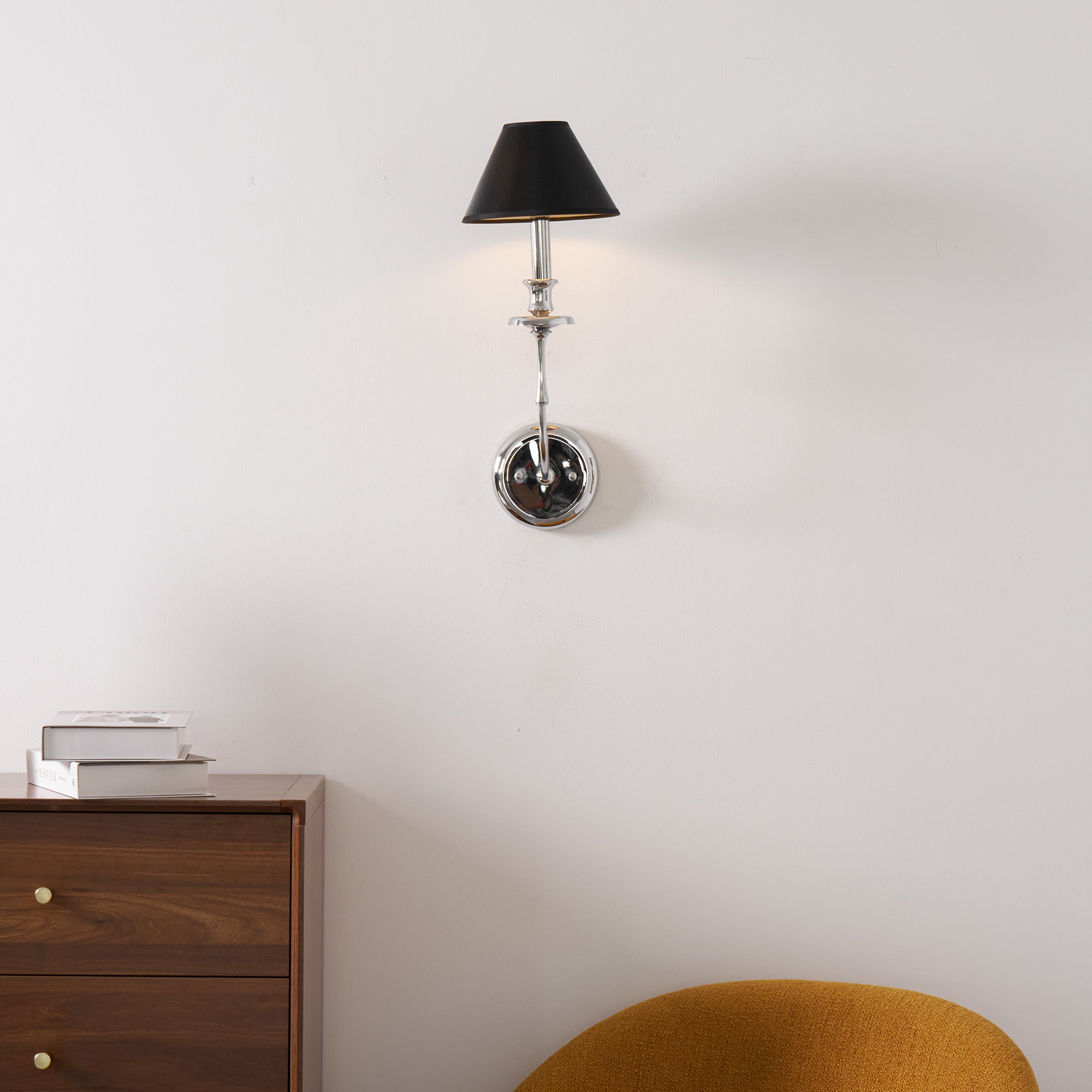 Vedoror Vintage Industrial Brass Fabric Wall Lamp - Letslighting
