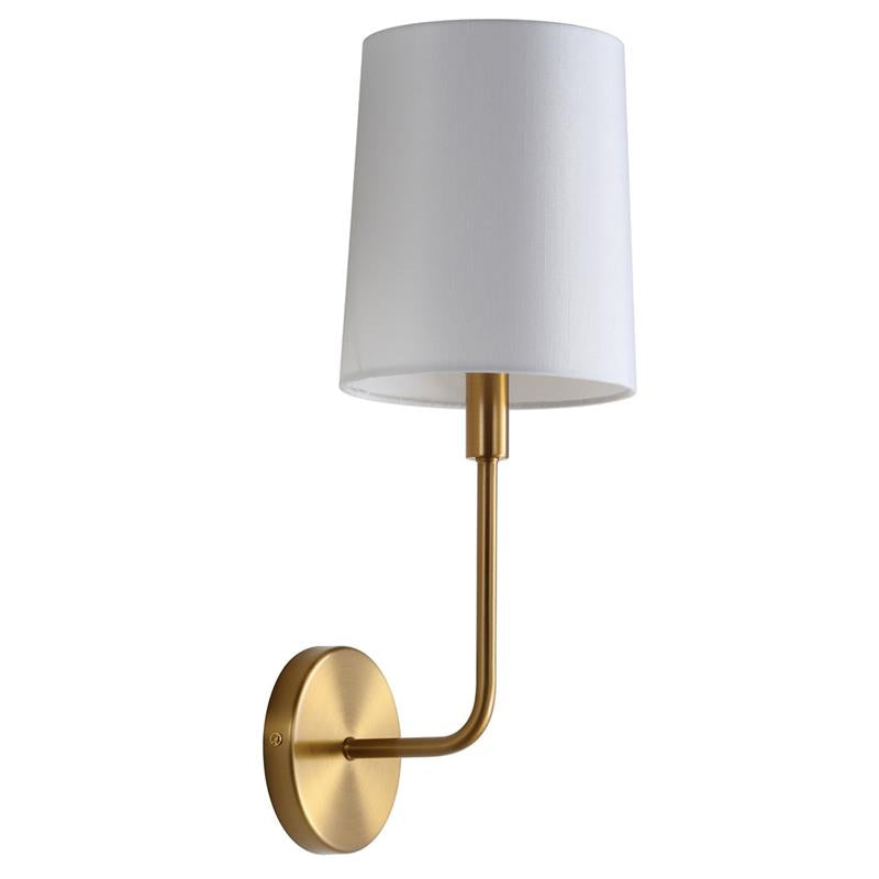 Orvynia Modern Minimalist Brass Fabric Wall Lamp - Letslighting