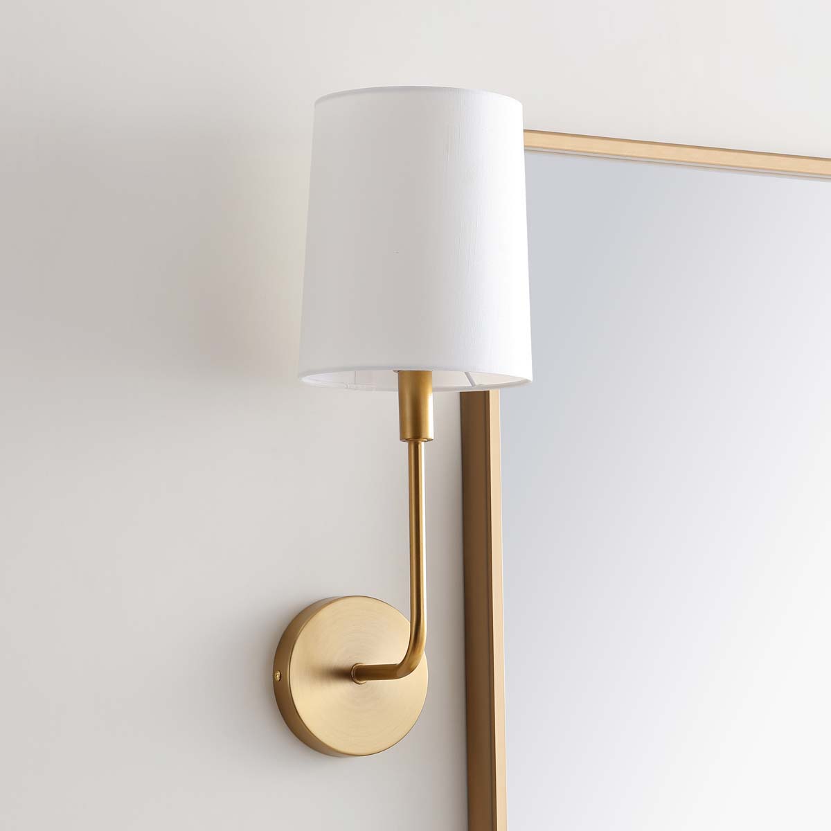 Orvynia Modern Minimalist Brass Fabric Wall Lamp - Letslighting