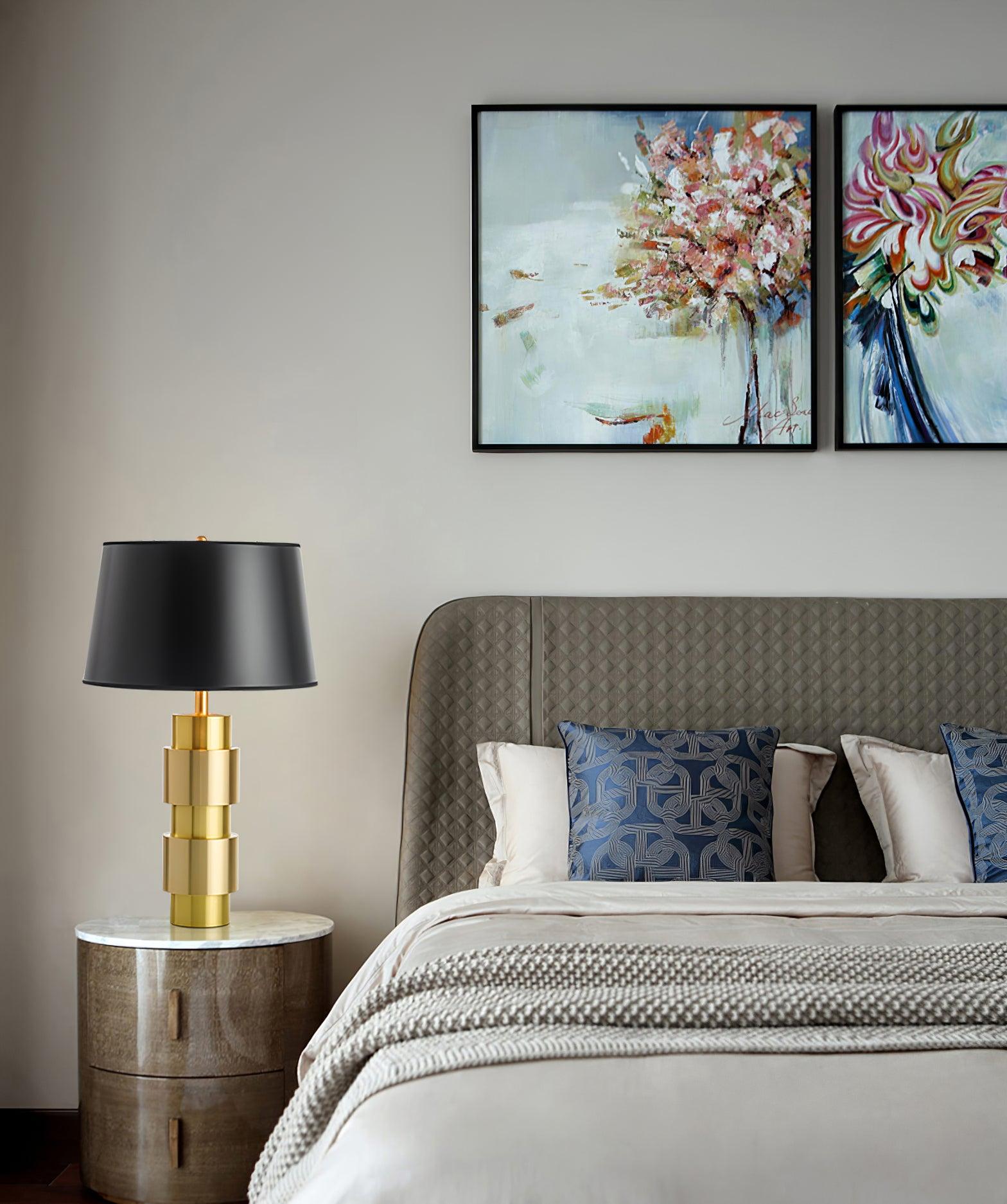 Velorave Fabric Industrial Table Lamp - Letslighting