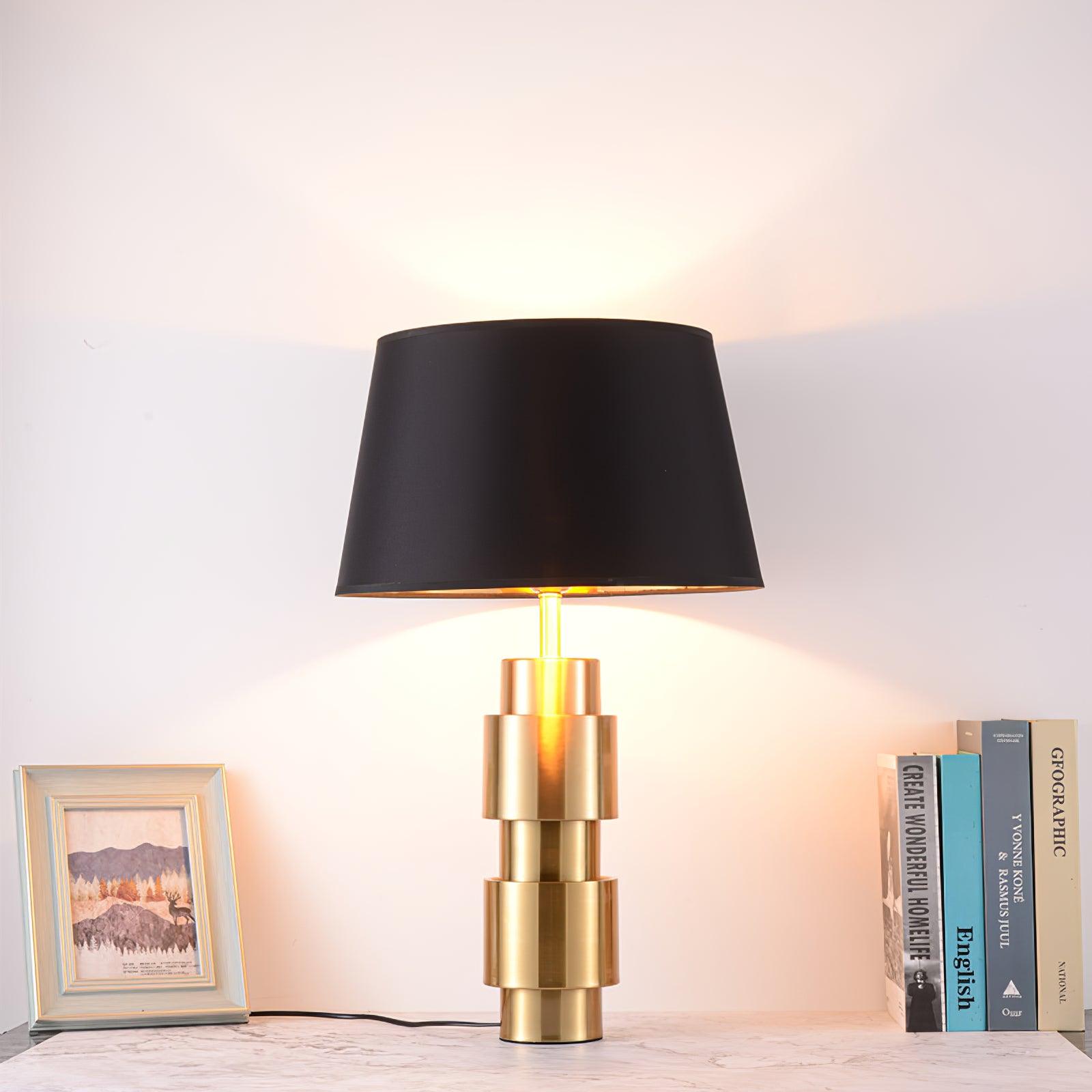 Velorave Fabric Industrial Table Lamp - Letslighting