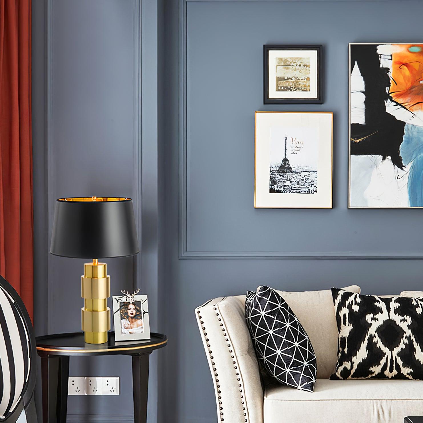 Velorave Fabric Industrial Table Lamp - Letslighting