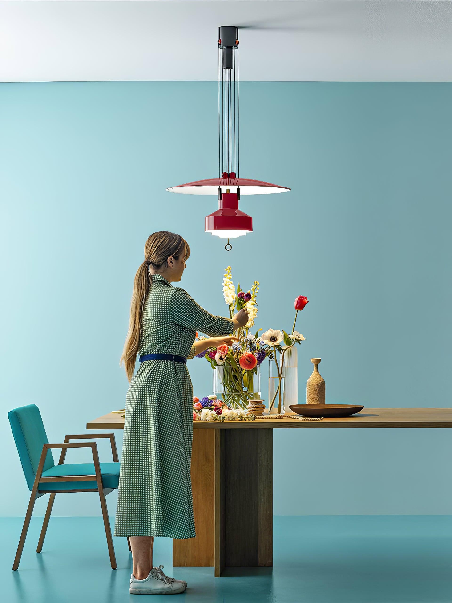 Jeka Pendant Lamp Modern Adjustable Disc - Letslighting