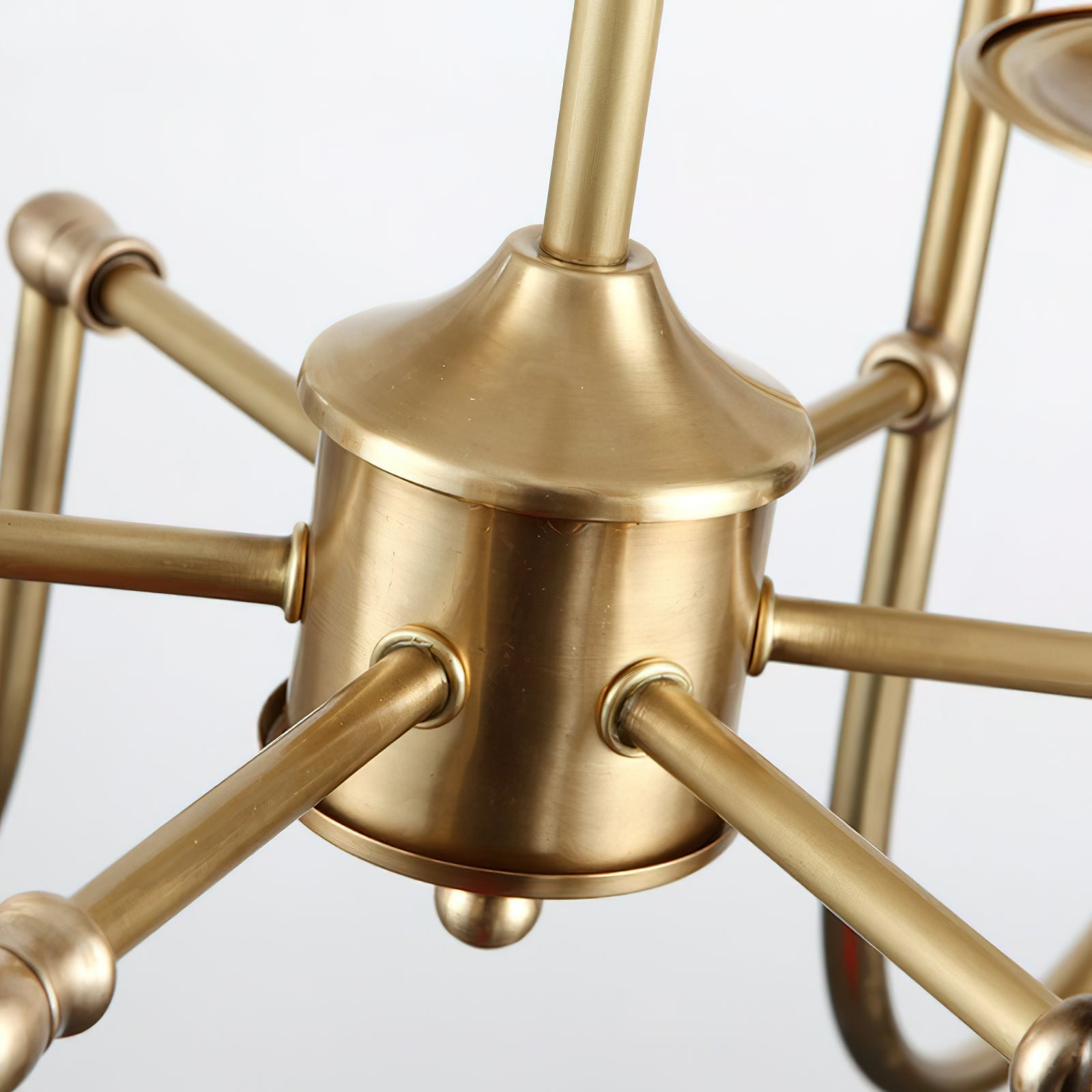 Vilorira Vintage Brass Fabric Chandelier - Letslighting