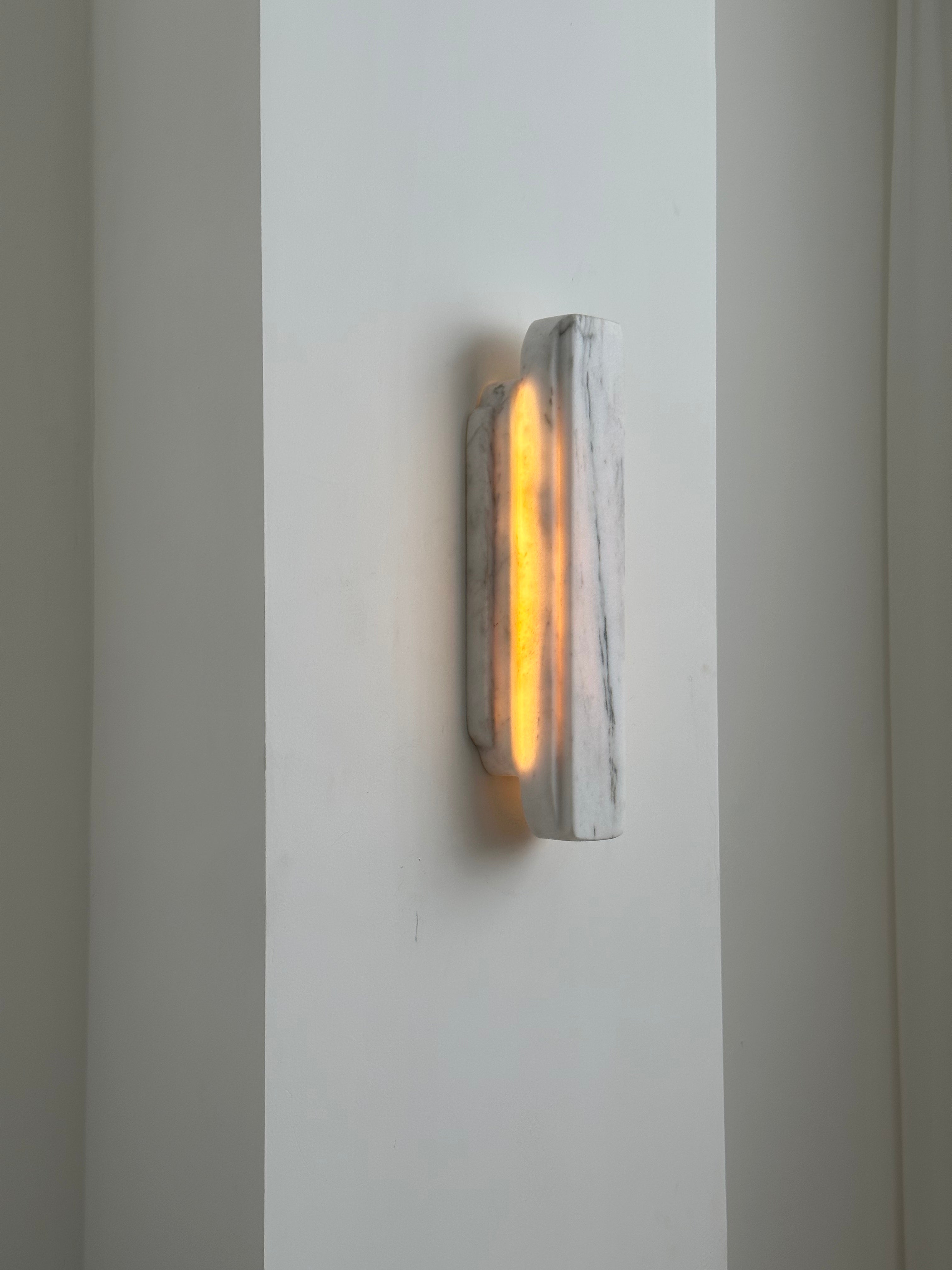 Eurcara Modern Minimalist Natural Marble Wall Lamp - Letslighting