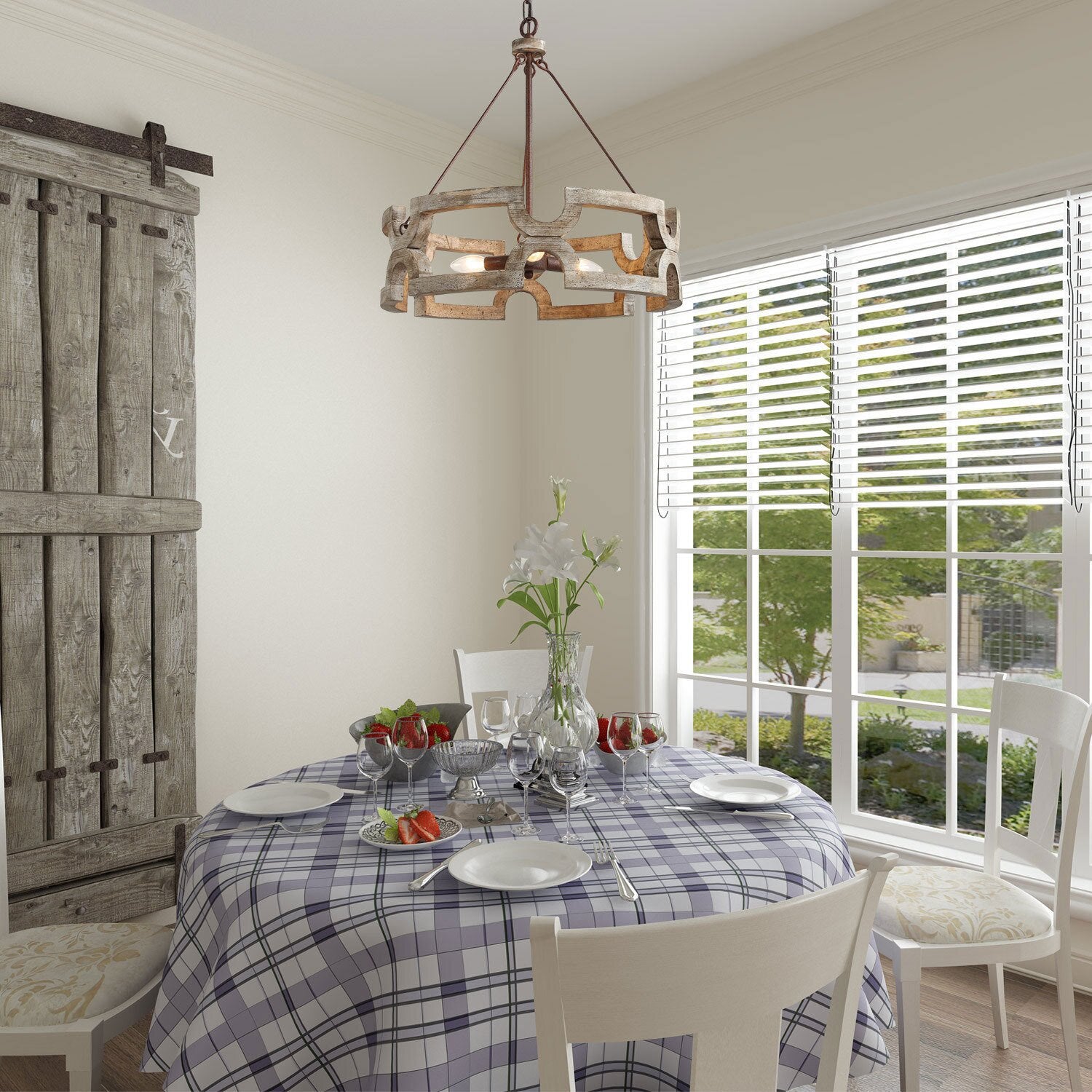 Evelan Individual Creativity Hand-carved Wood Chandelier - Letslighting