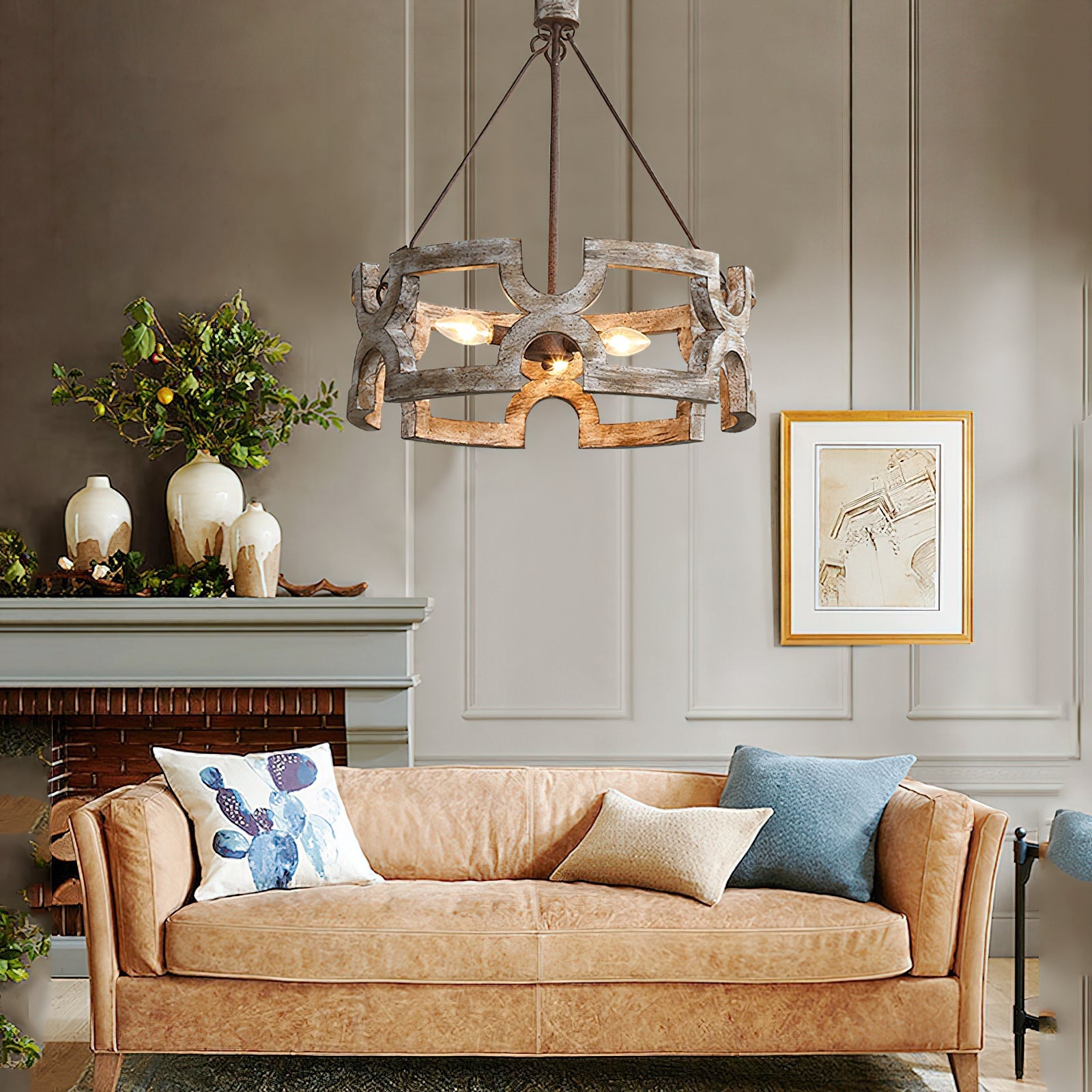 Evelan Individual Creativity Hand-carved Wood Chandelier - Letslighting
