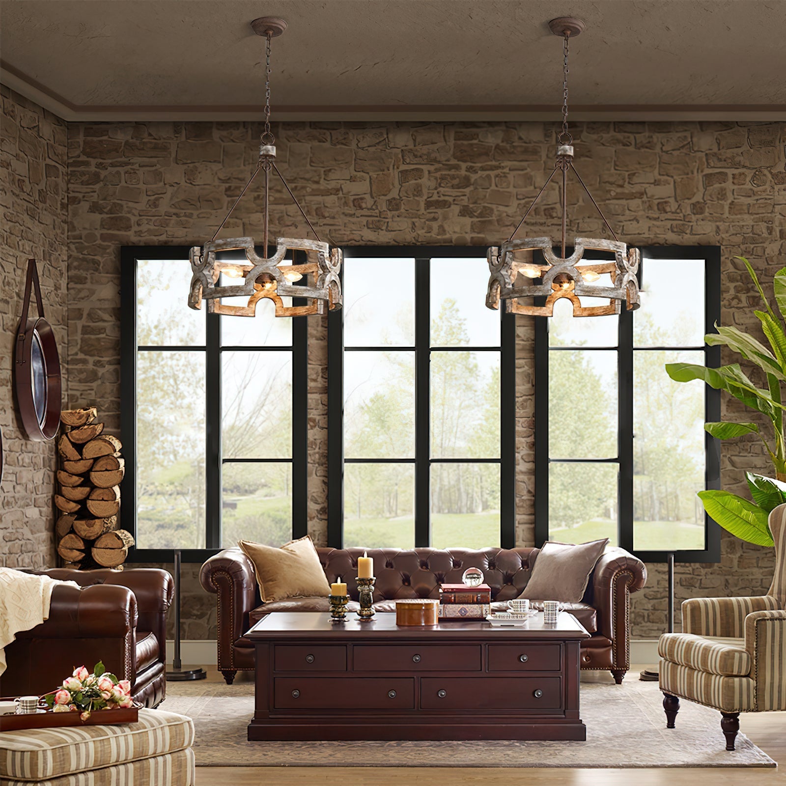 Evelan Individual Creativity Hand-carved Wood Chandelier - Letslighting