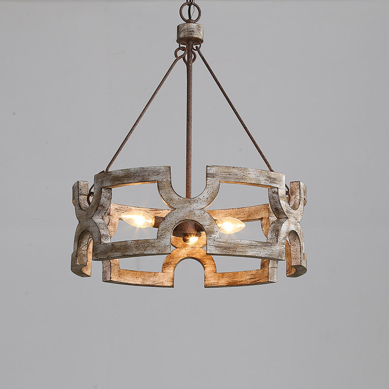 Evelan Individual Creativity Hand-carved Wood Chandelier - Letslighting