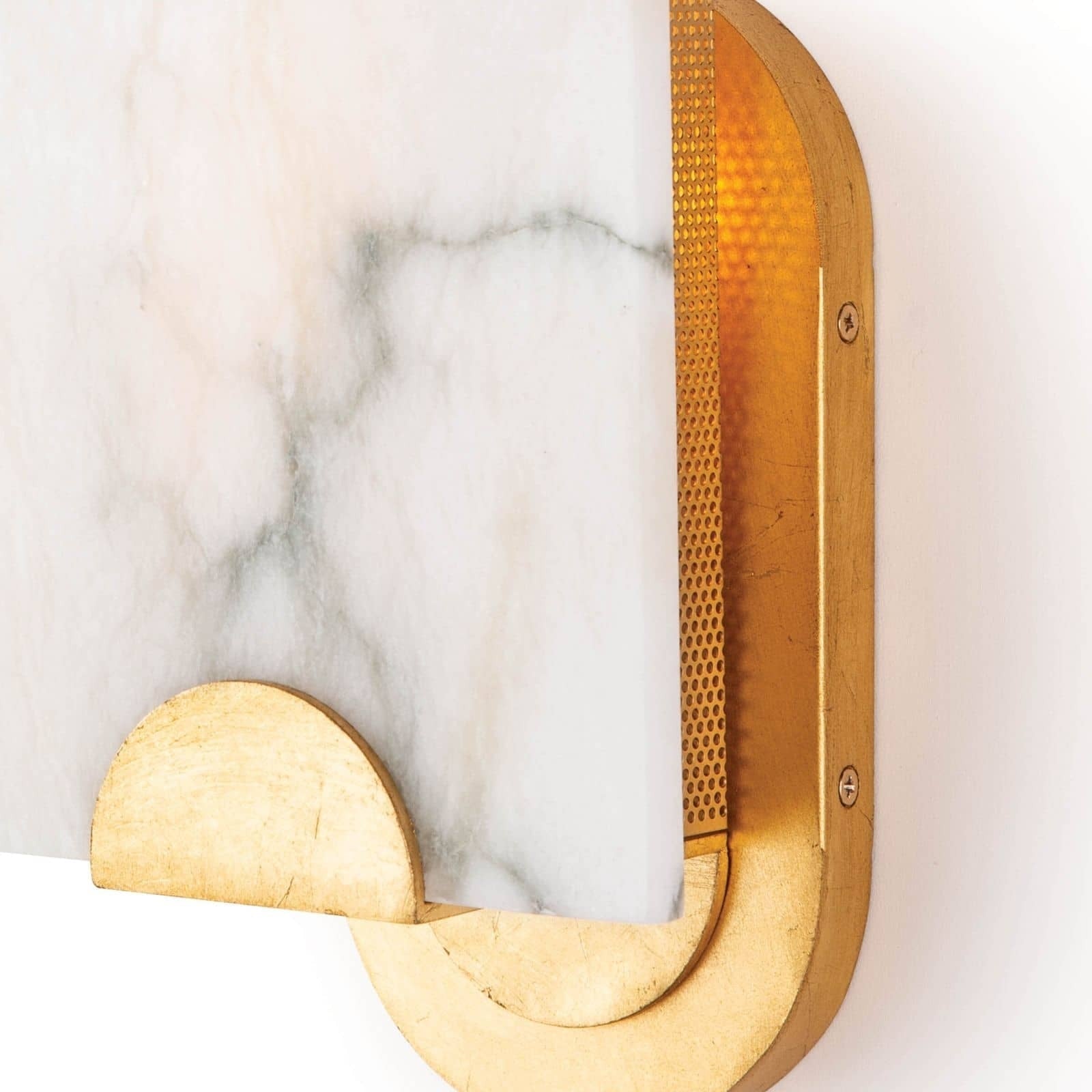 Olphaiel Modern Minimalist Brass Alabaster Wall Lamp - Letslighting