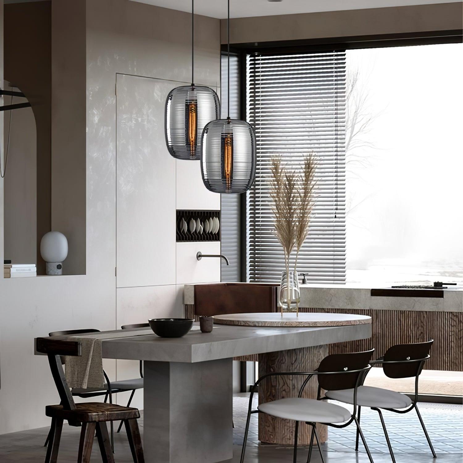 Zetheor  Glass Pendant Light