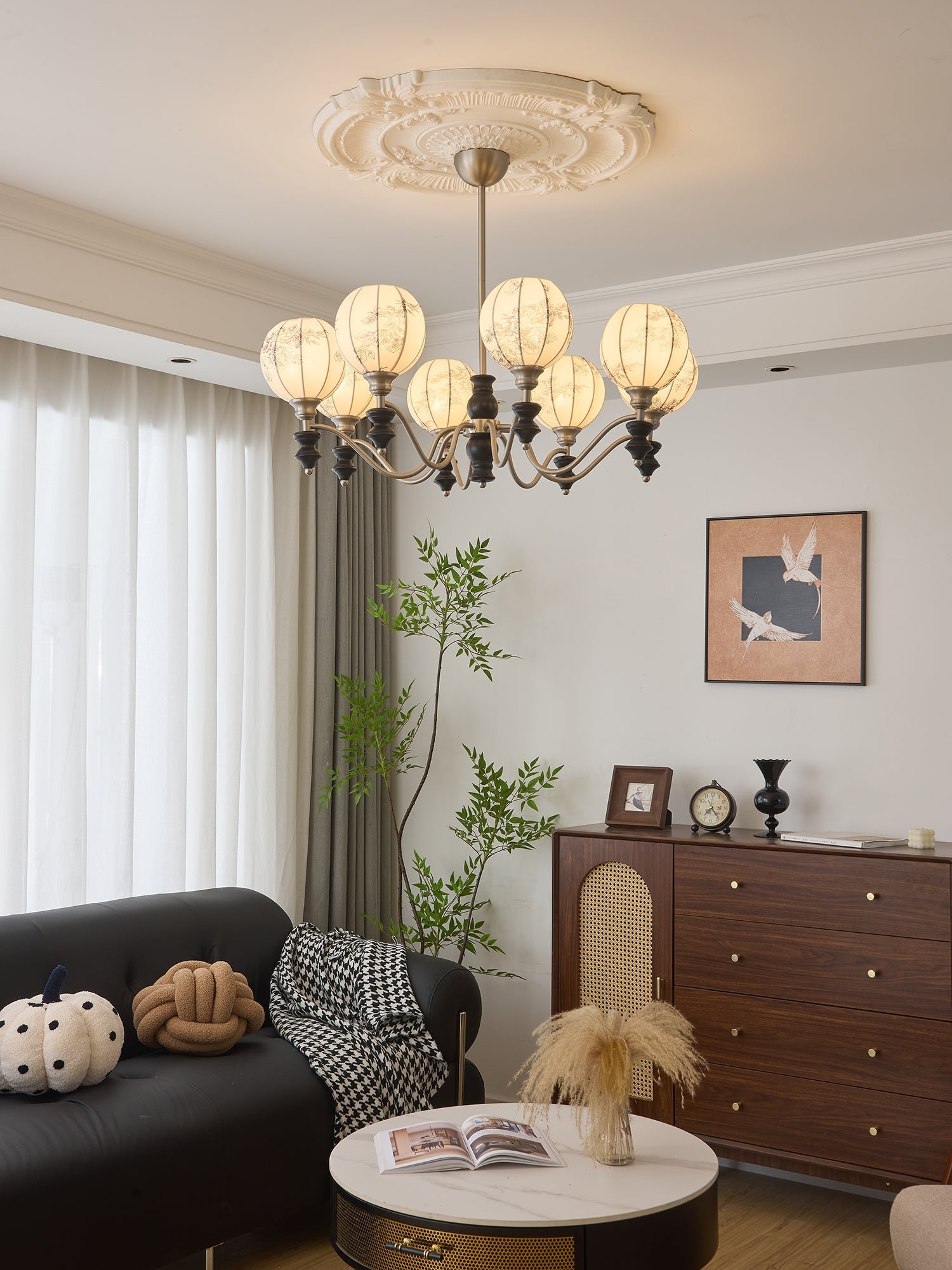 Osilan Traditional Elegance Vintage Wood Chandelier - Letslighting