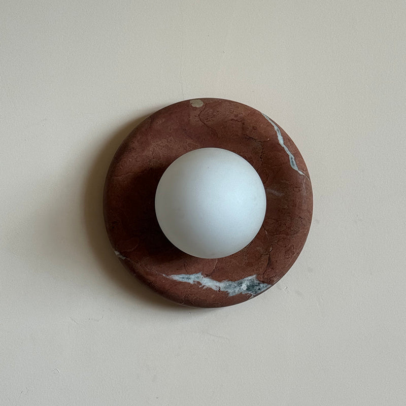 Orli Modern Minimalist Travertine Sconce Wall Lamp - Letslighting