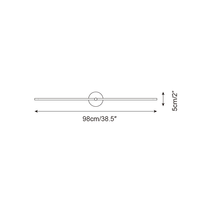 Wall Lamp Minimalist Linear Rod Double End Accent Modern Style - Letslighting